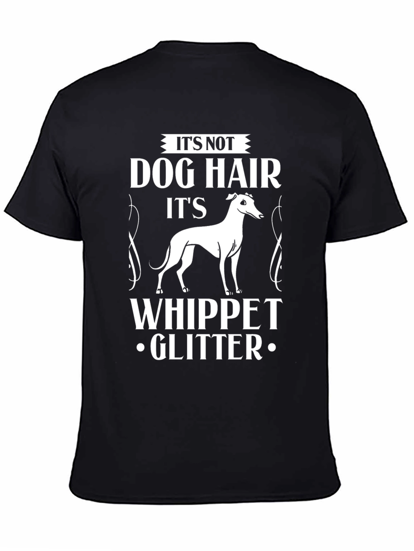 Whippet Glitter T-Shirt Dog Lover Tee