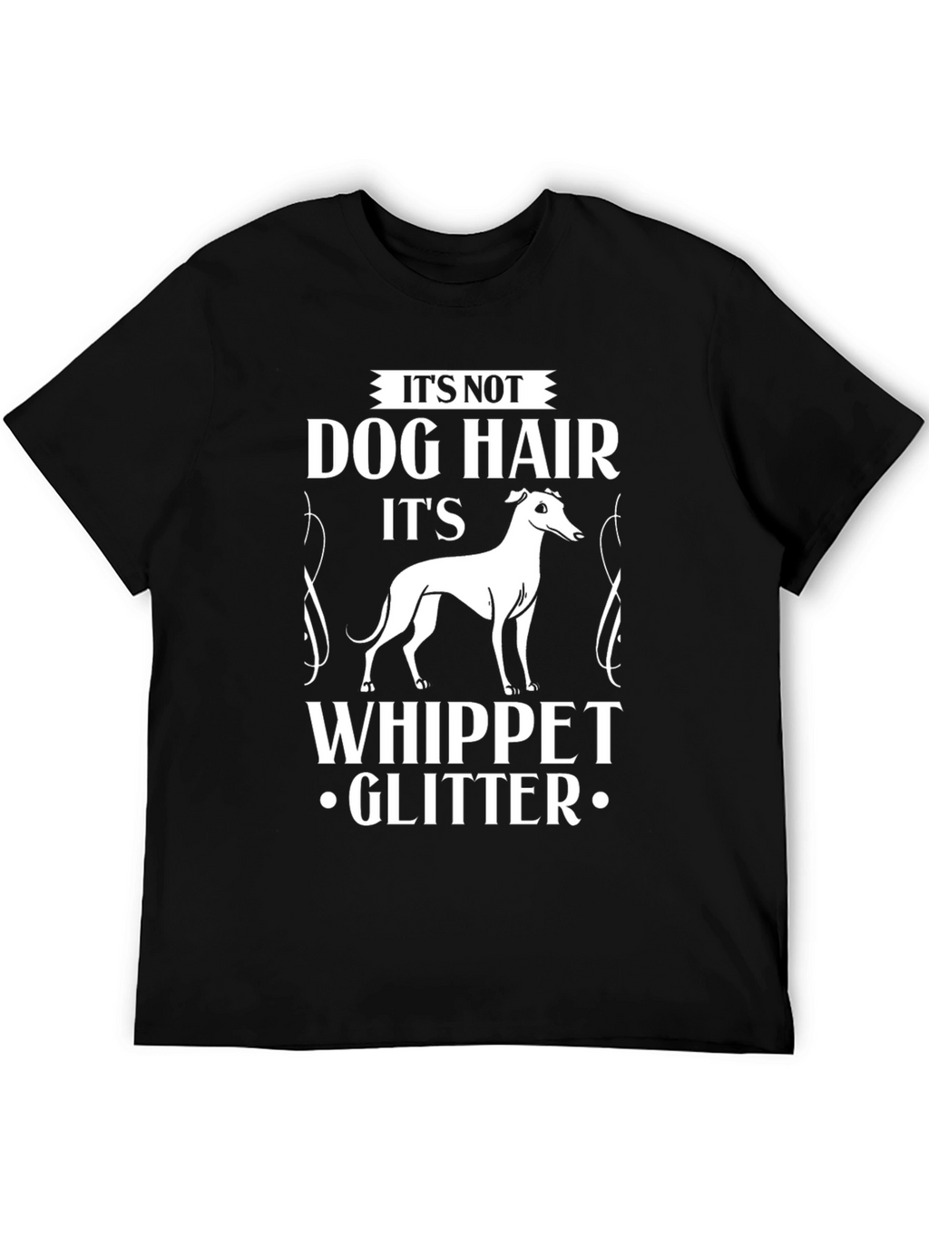 Whippet Glitter T-Shirt Dog Lover Tee