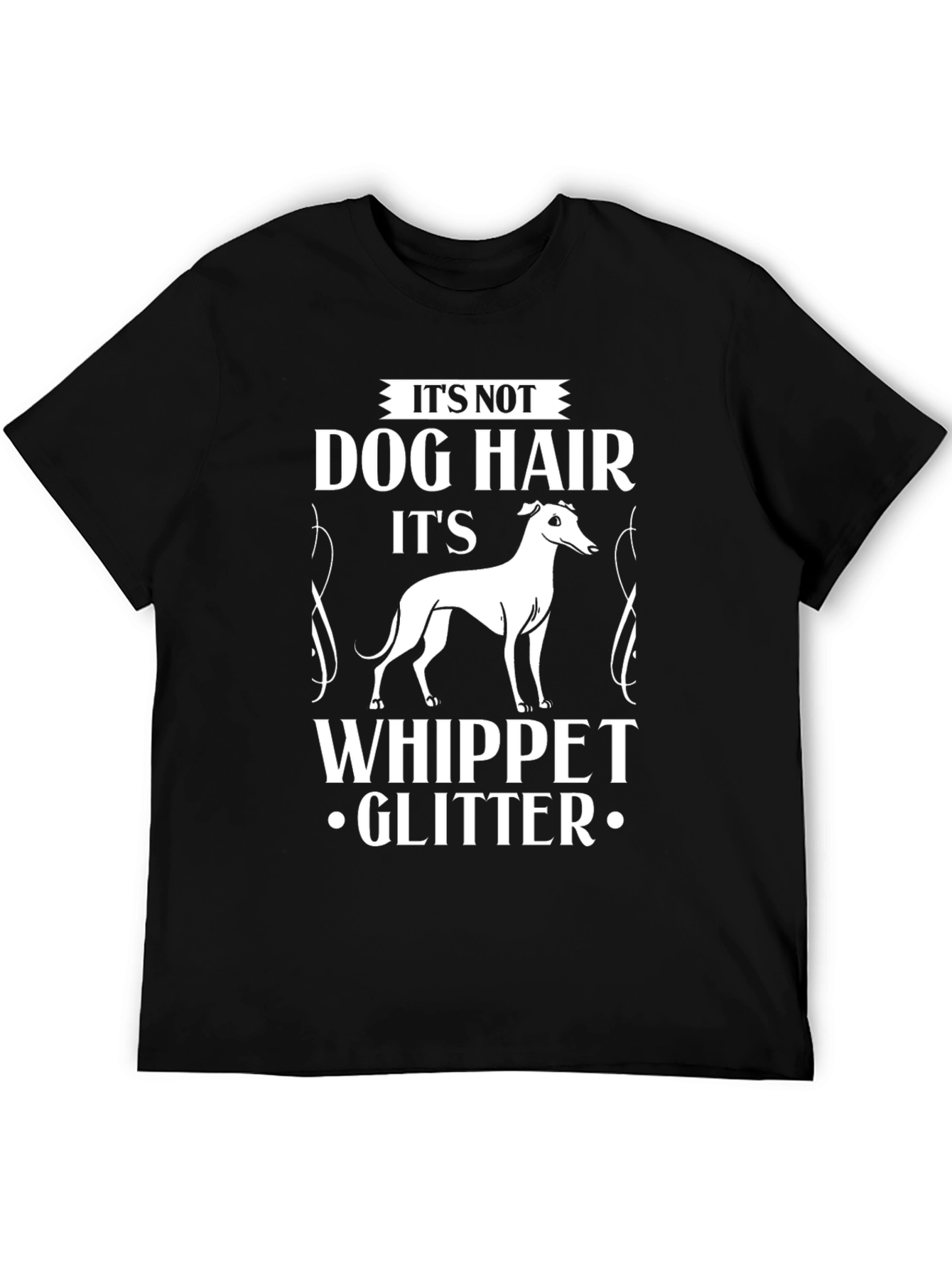 Whippet Glitter T-Shirt Dog Lover Tee