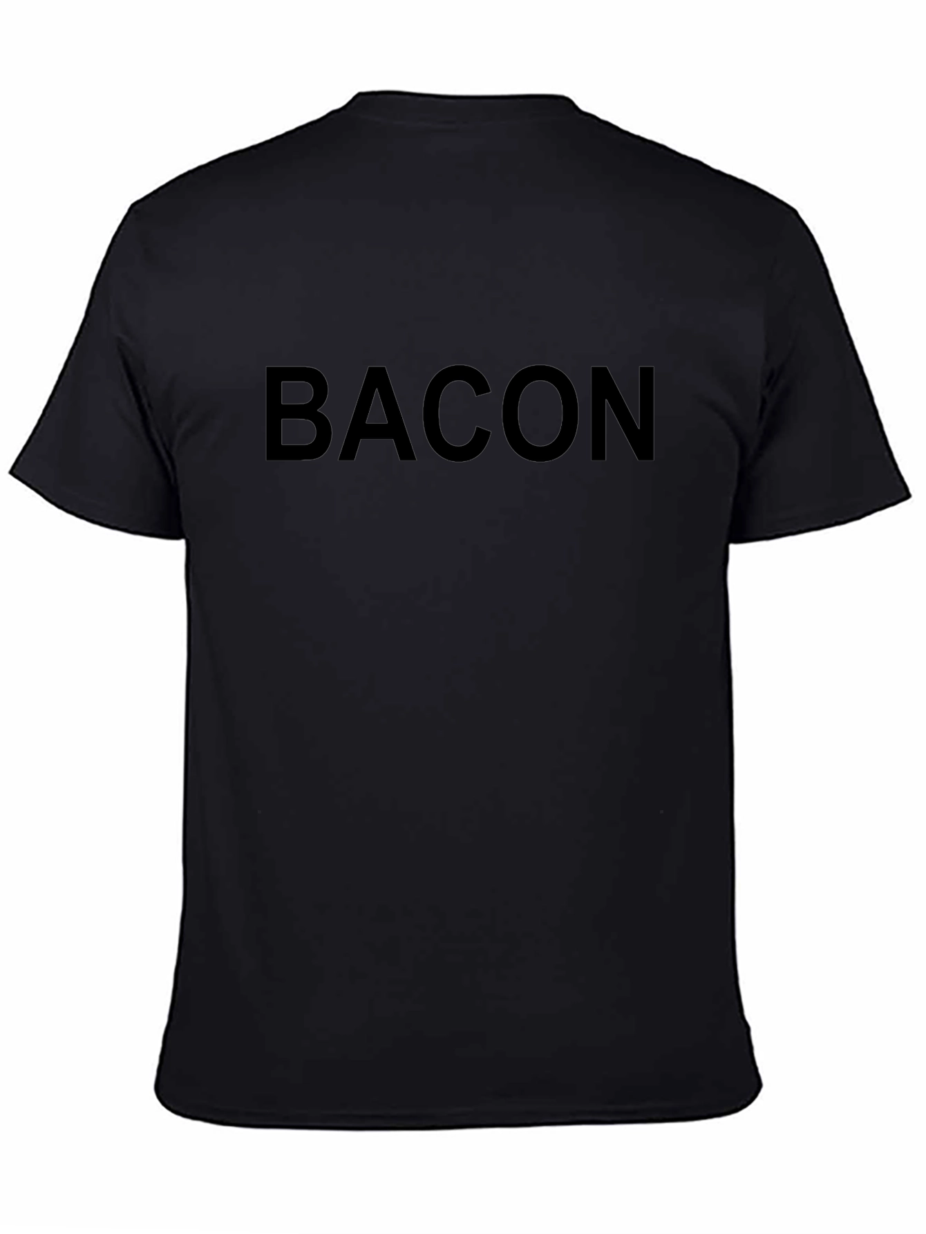 Bacon Black Graphic Tee - Comfortable Fit