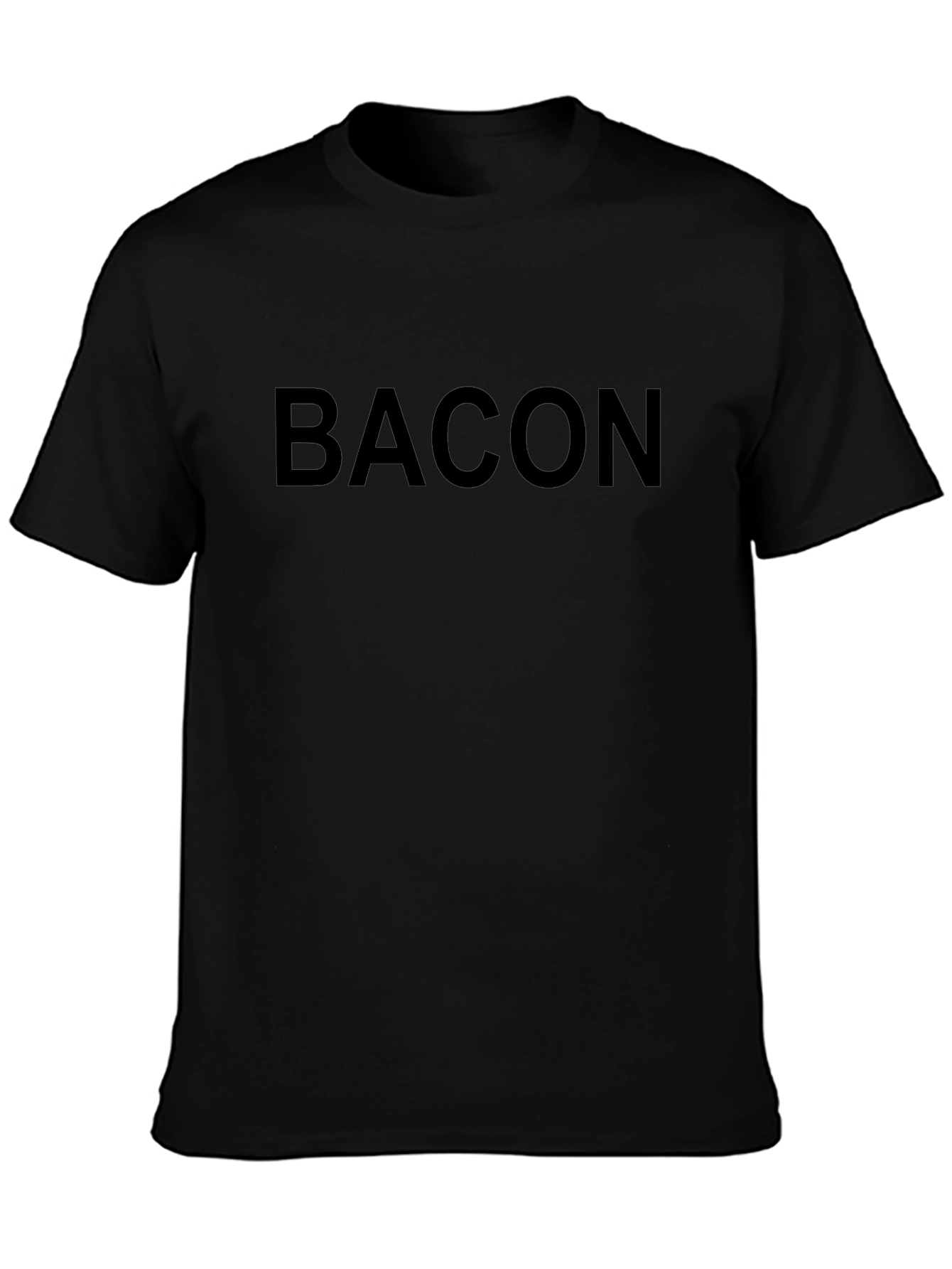 Bacon Black Graphic Tee - Comfortable Fit