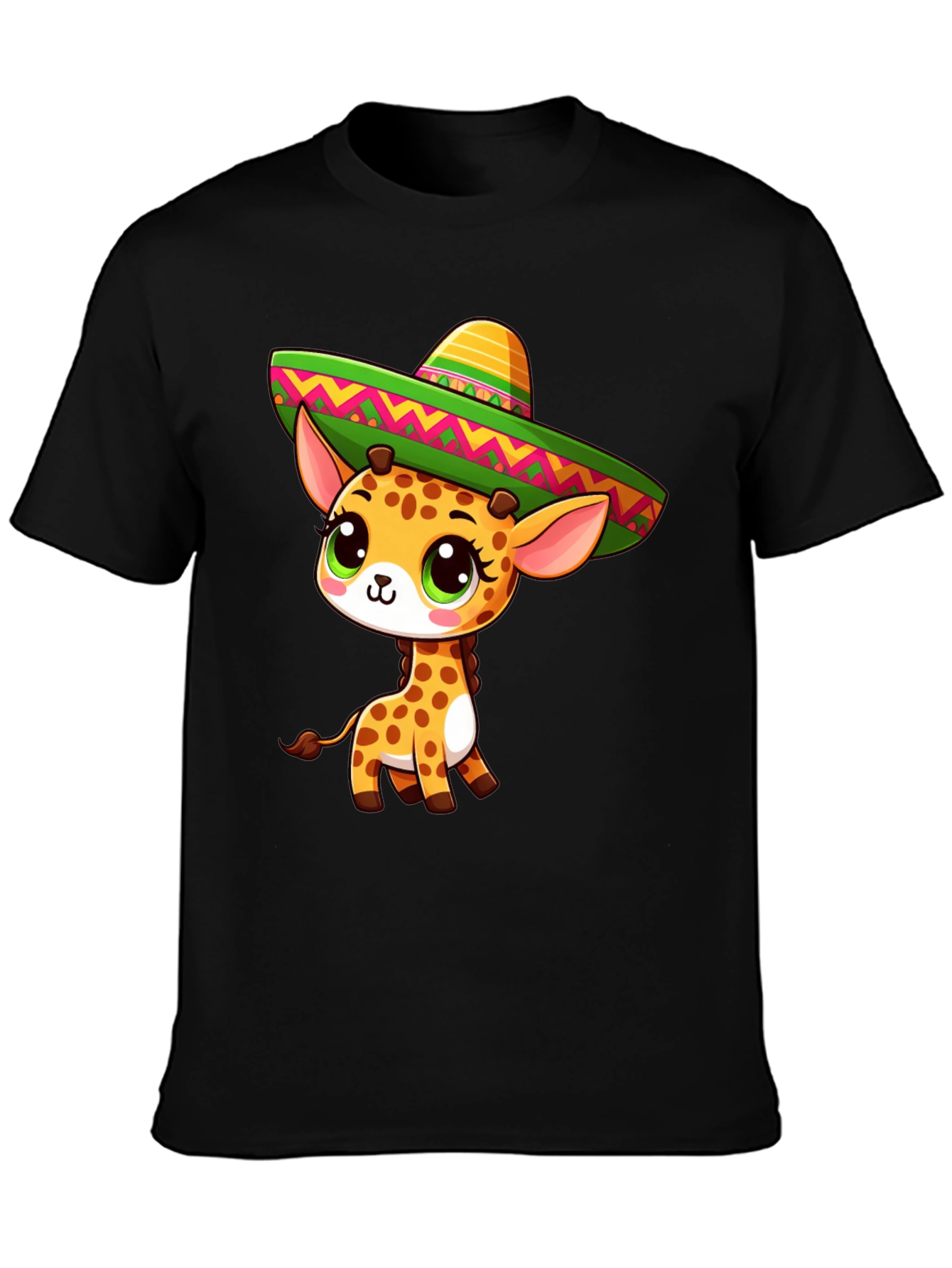 Giraffe Sombrero Graphic Tee