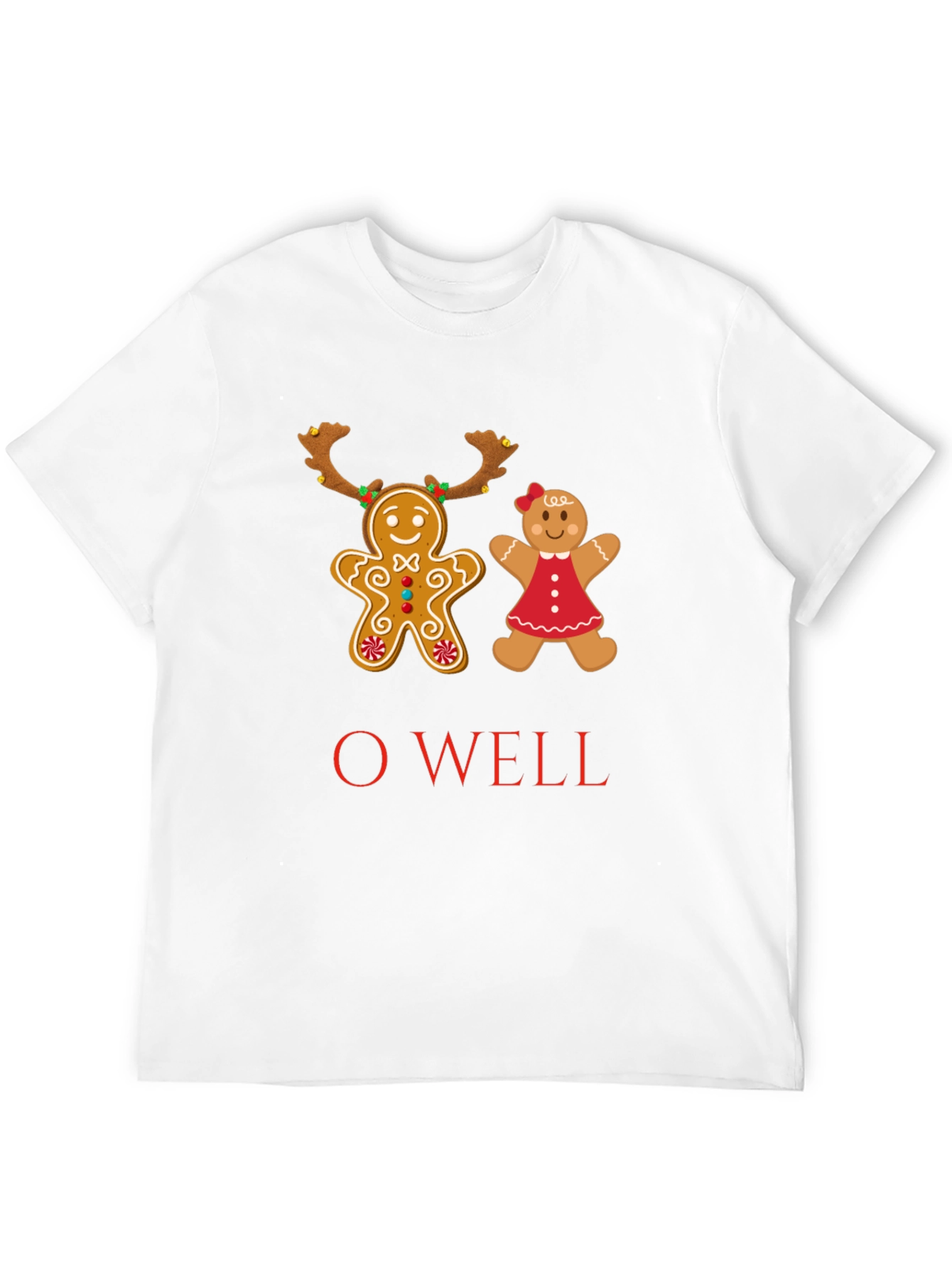 O Well Gingerbread Couple Christmas T-Shirt