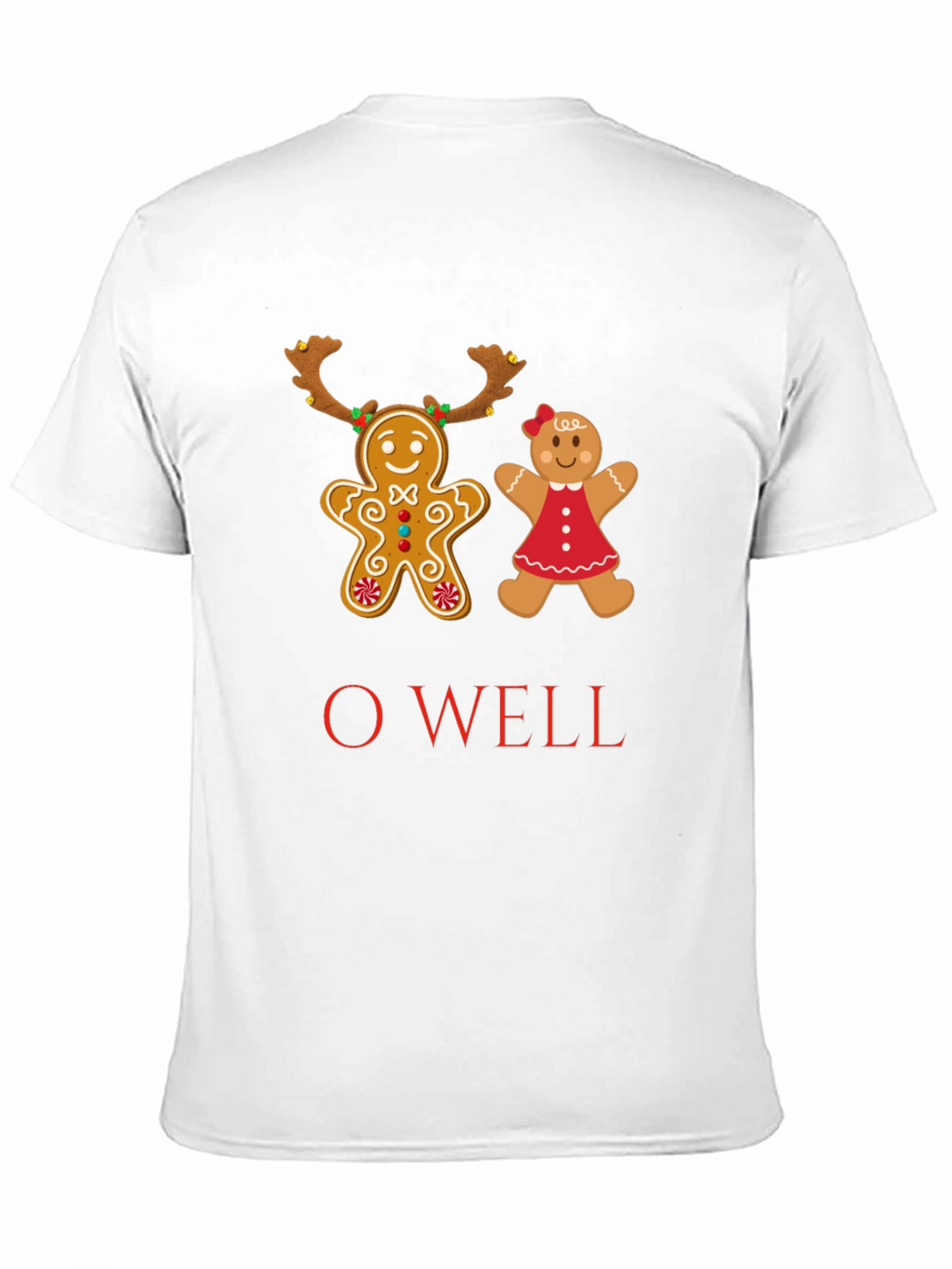 O Well Gingerbread Couple Christmas T-Shirt
