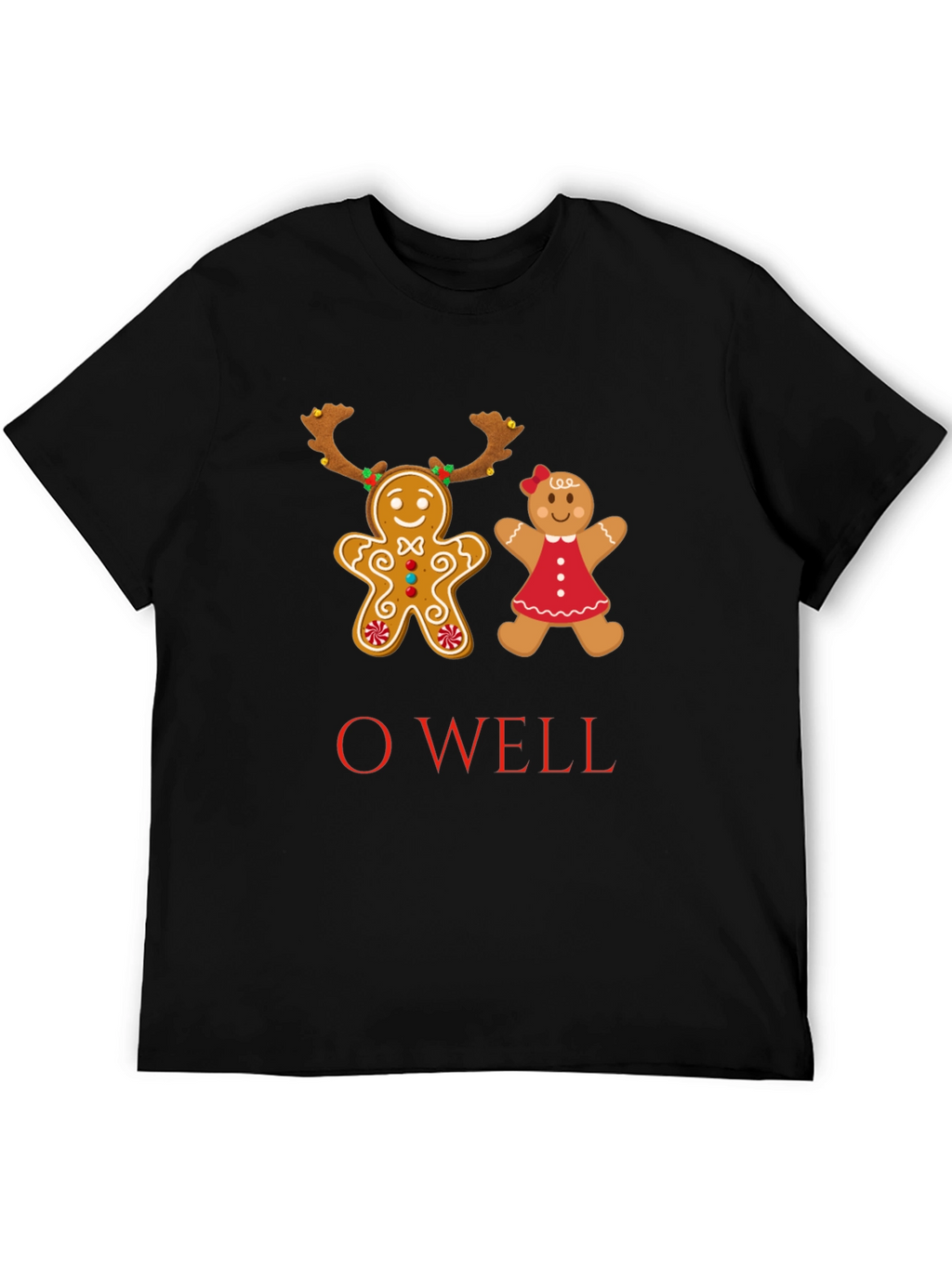 O Well Gingerbread Couple Christmas T-Shirt