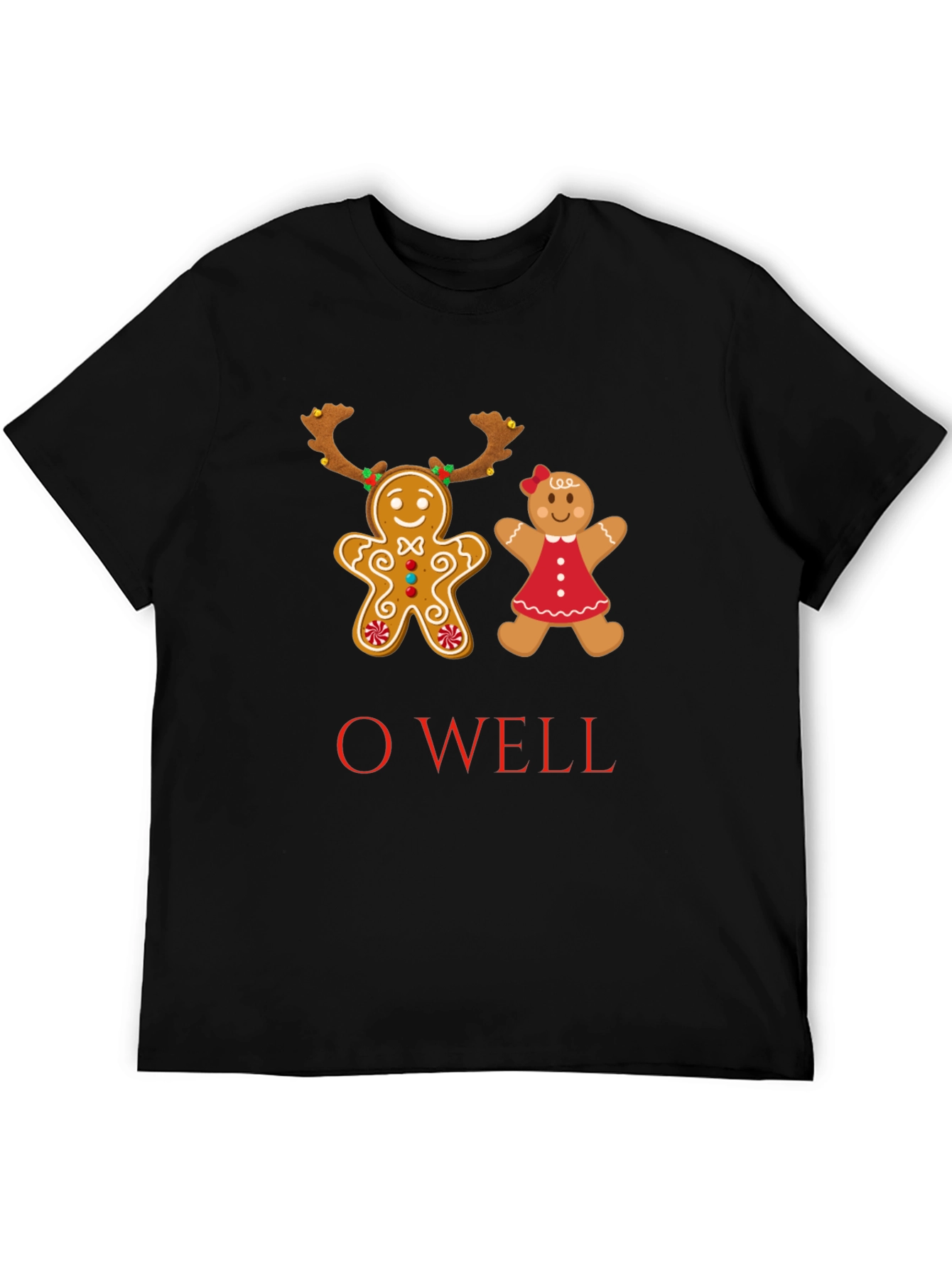 O Well Gingerbread Couple Christmas T-Shirt