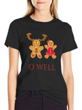 O Well Gingerbread Couple Christmas T-Shirt