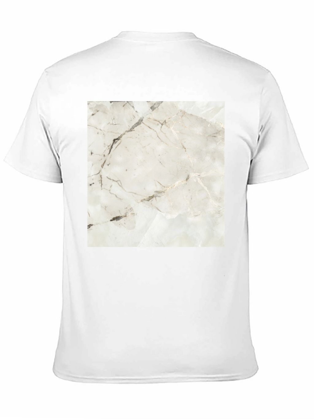 Abstract Marble Design Black T-Shirt