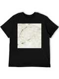 Abstract Marble Design Black T-Shirt