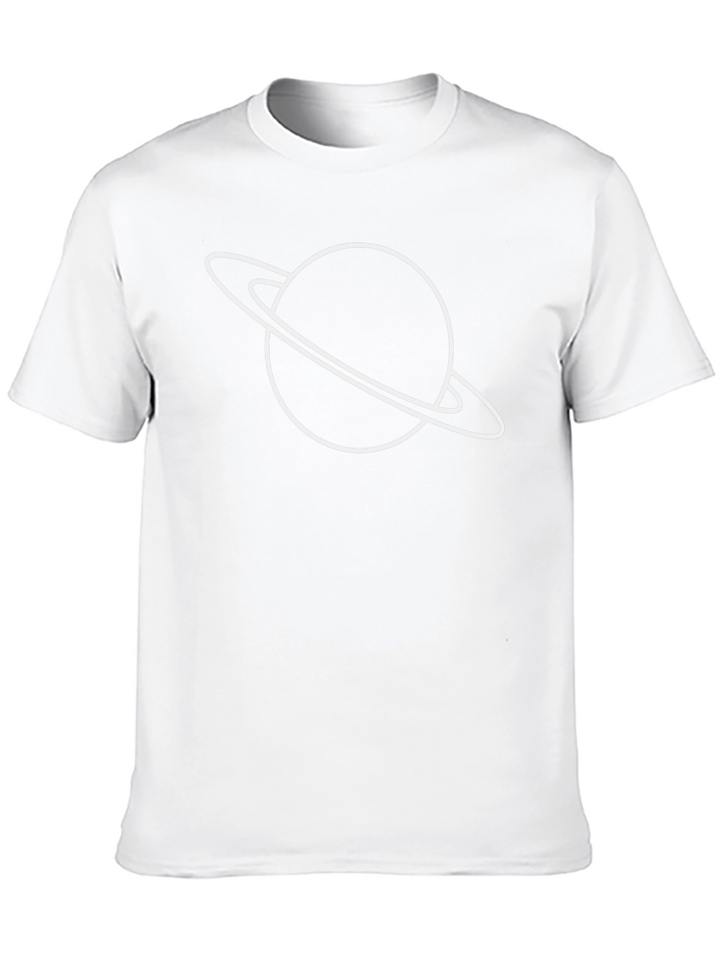 Saturn Graphic Black T-Shirt - Stylish Space Tee