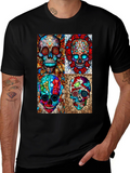 Day of the Dead Skull Art Graphic T-Shirt