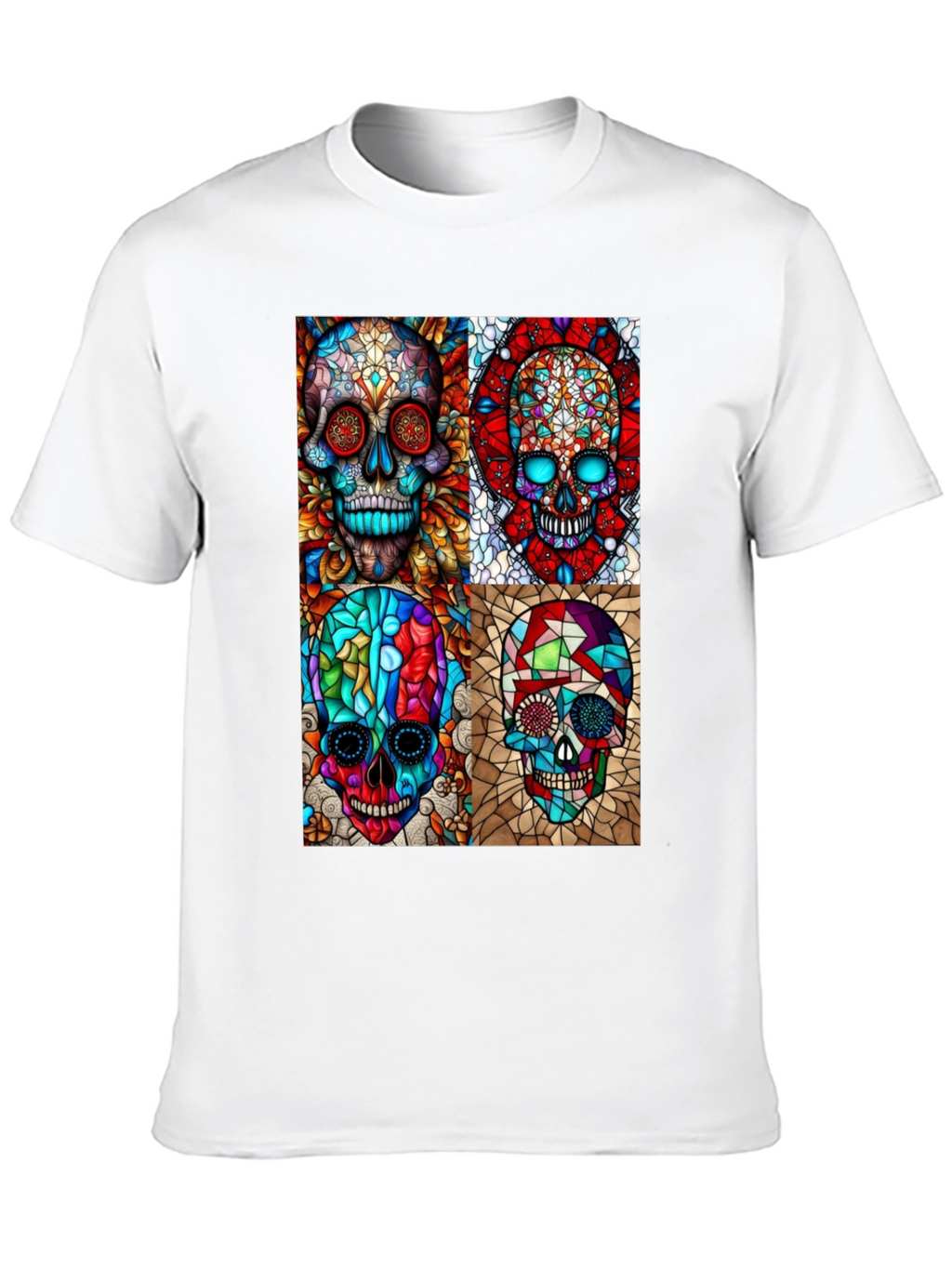 Day of the Dead Skull Art Graphic T-Shirt