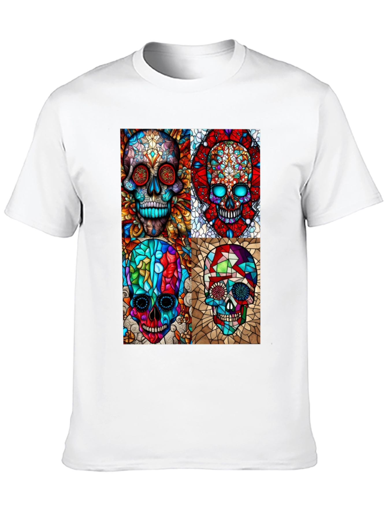 Day of the Dead Skull Art Graphic T-Shirt