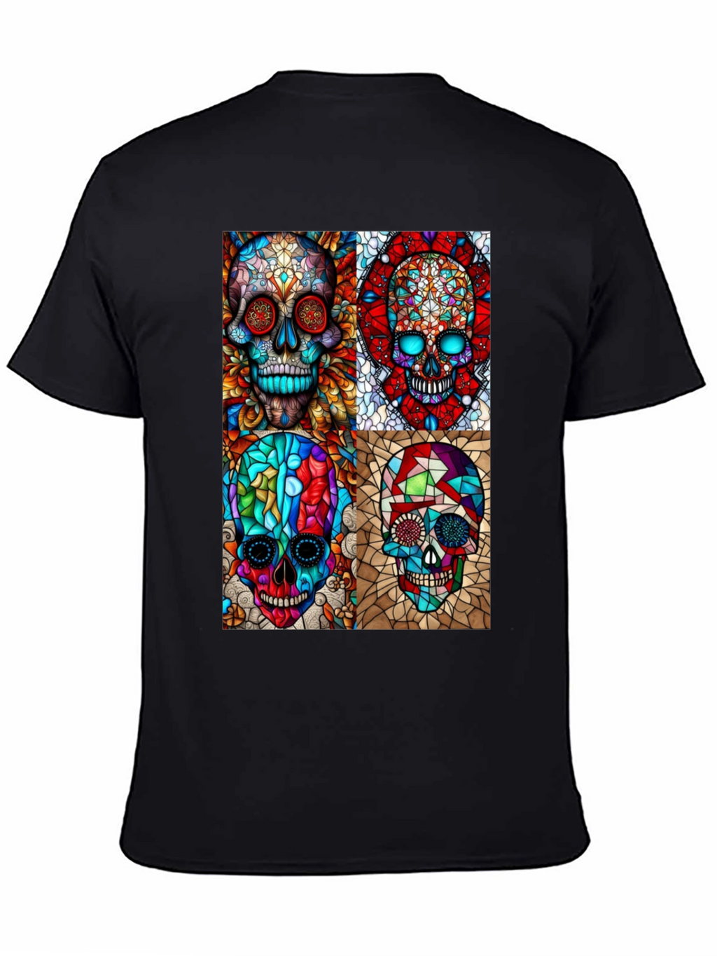 Day of the Dead Skull Art Graphic T-Shirt