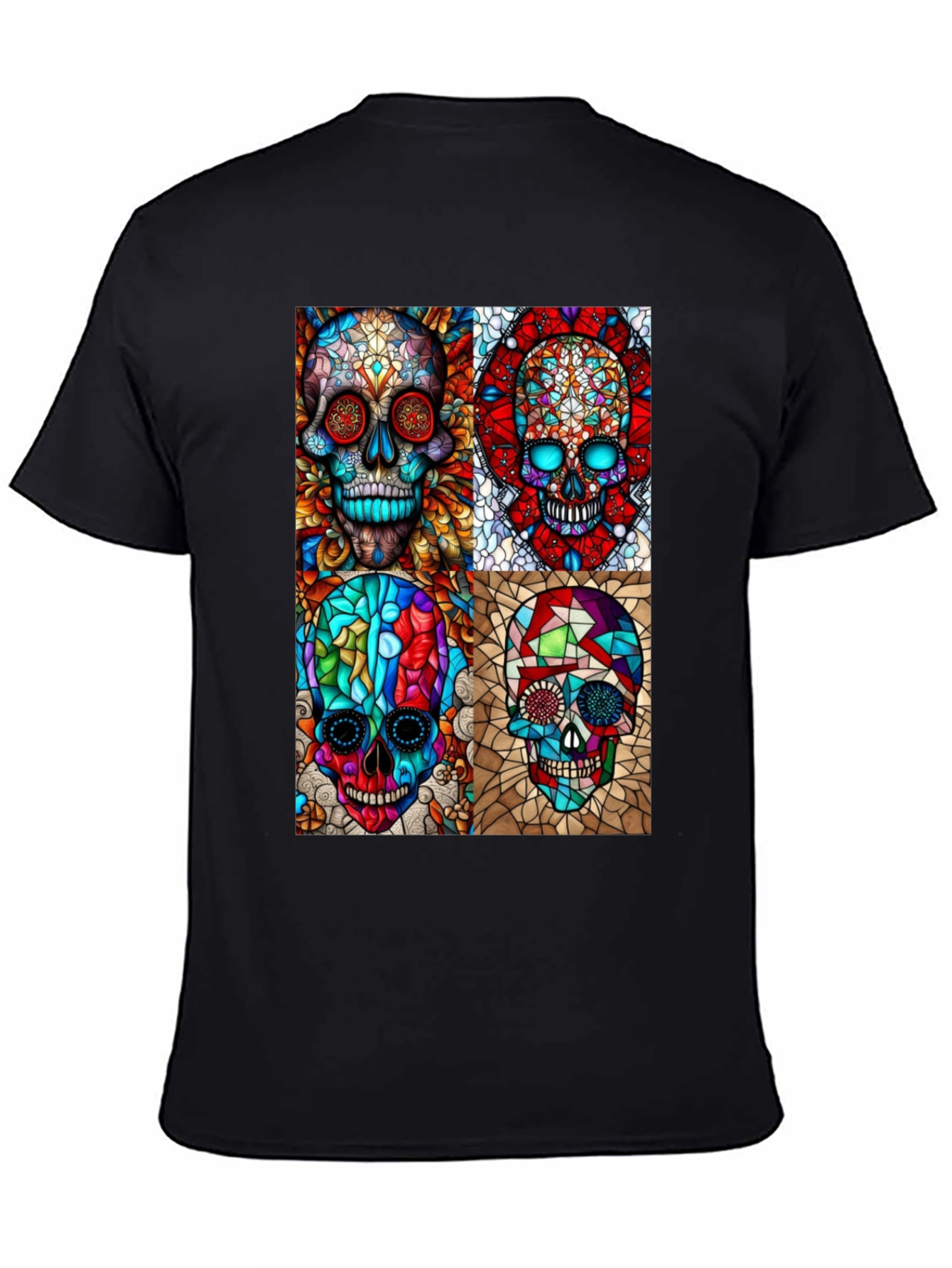 Day of the Dead Skull Art Graphic T-Shirt