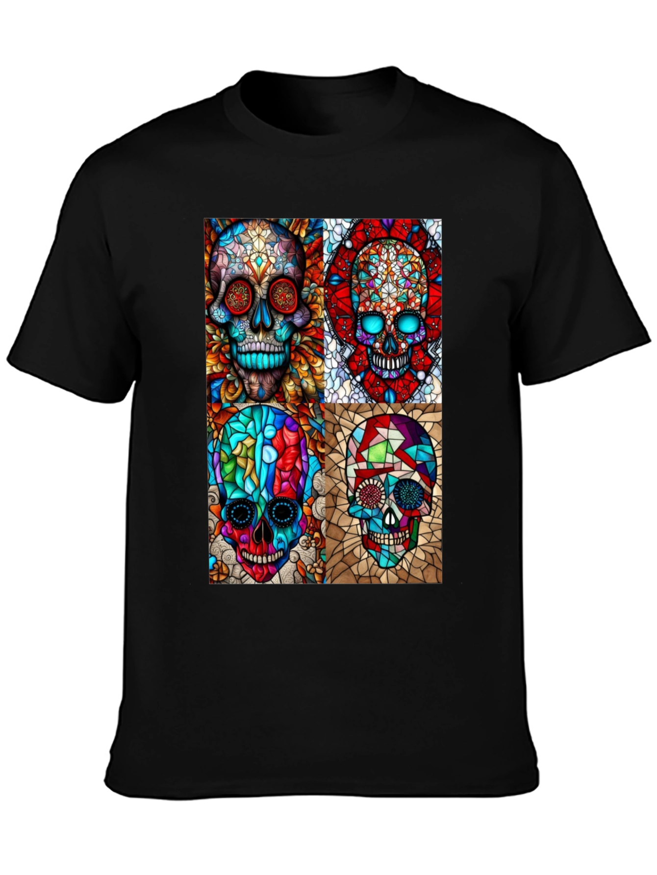 Day of the Dead Skull Art Graphic T-Shirt