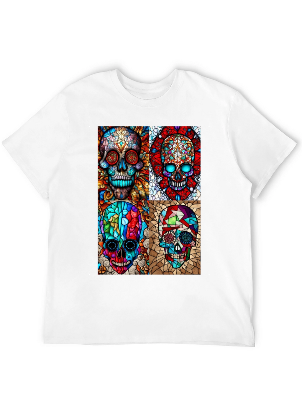 Day of the Dead Skull Art Graphic T-Shirt
