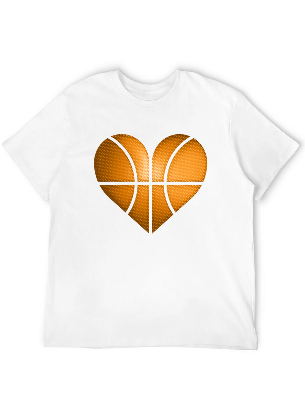 Basketball Heart Graphic Tee - Black T-Shirt