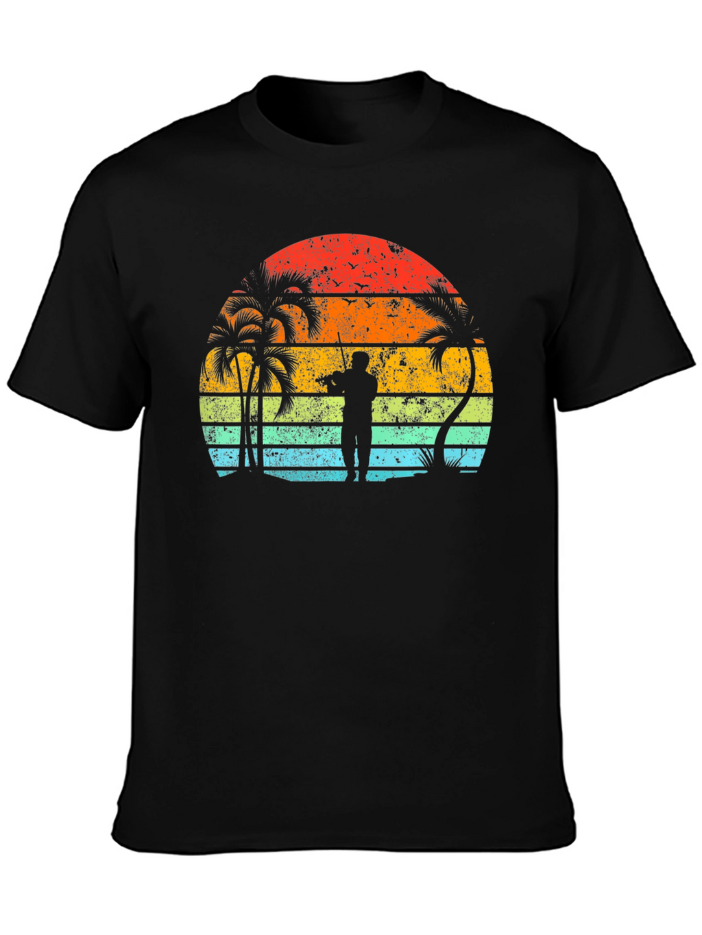 Sunset Musician Black T-Shirt