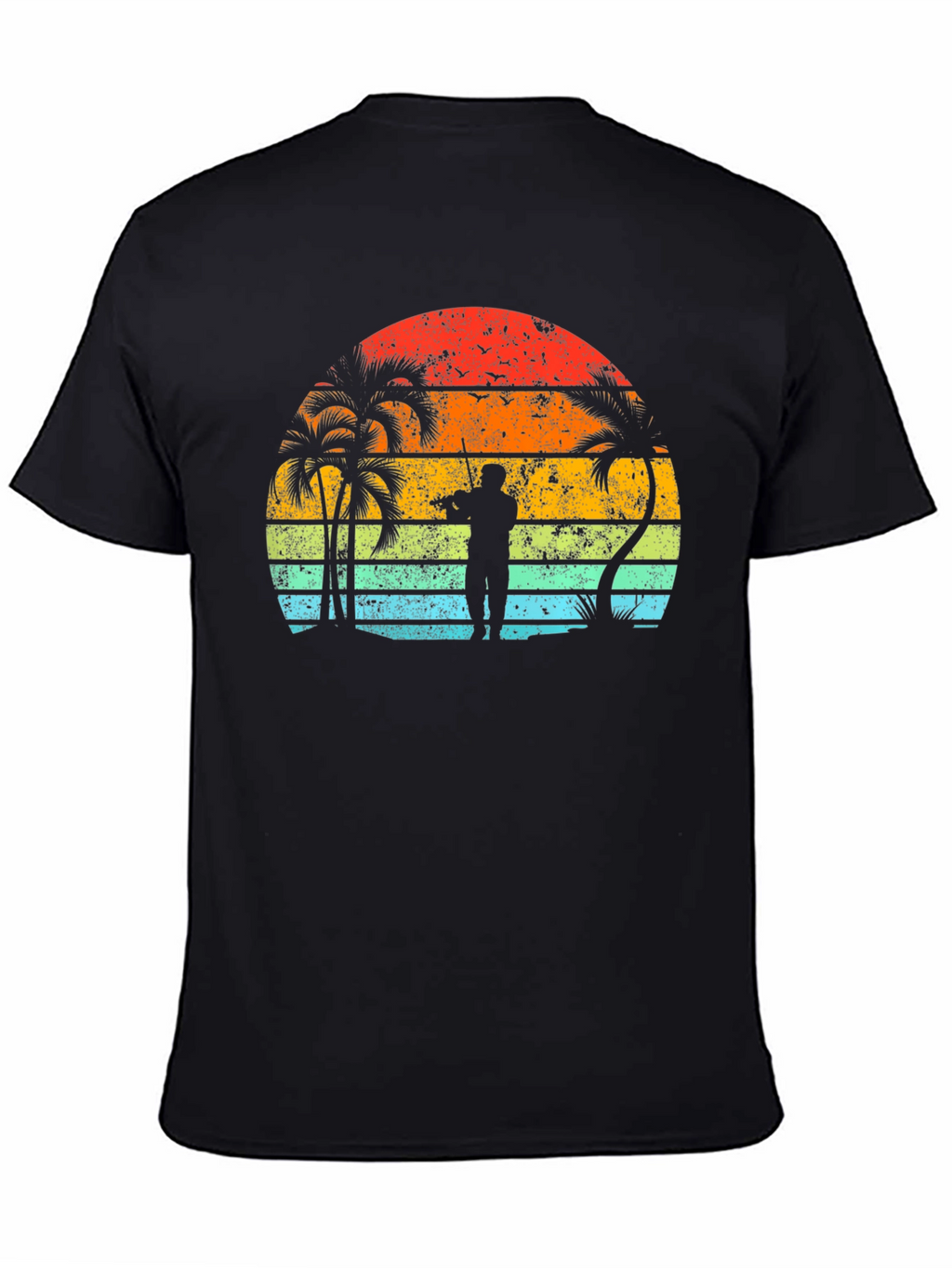 Sunset Musician Black T-Shirt