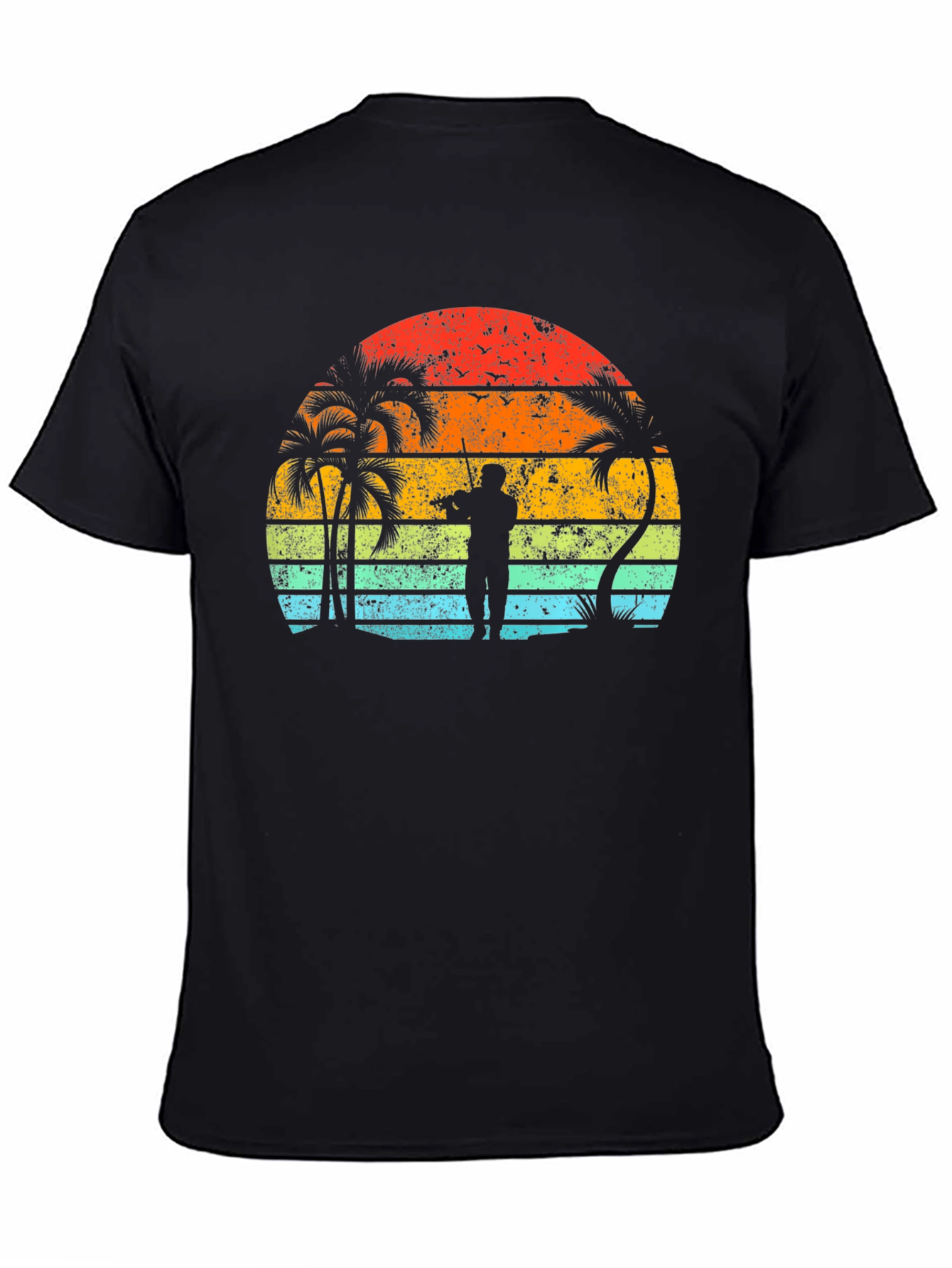 Sunset Musician Black T-Shirt