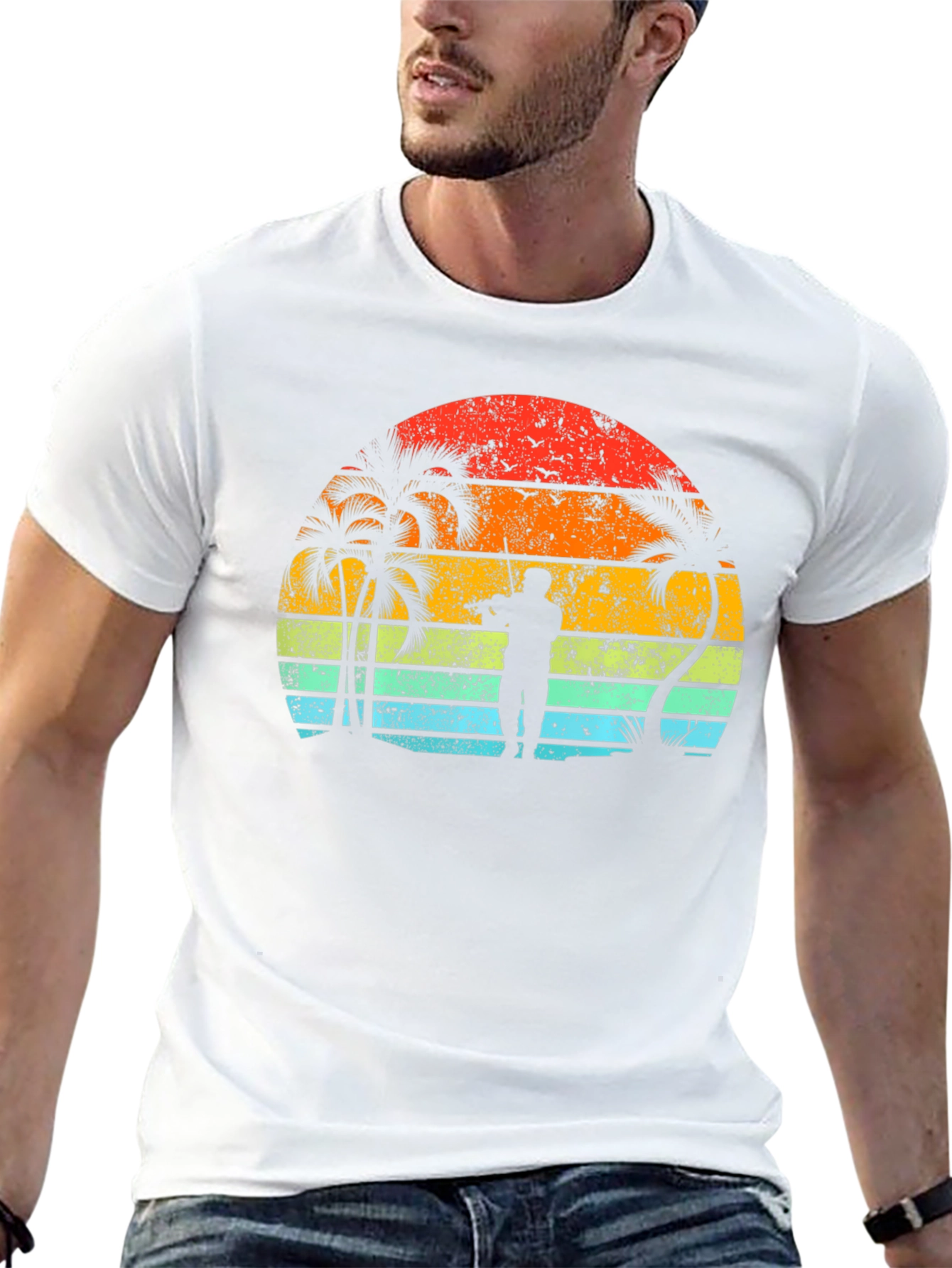 Sunset Musician Black T-Shirt