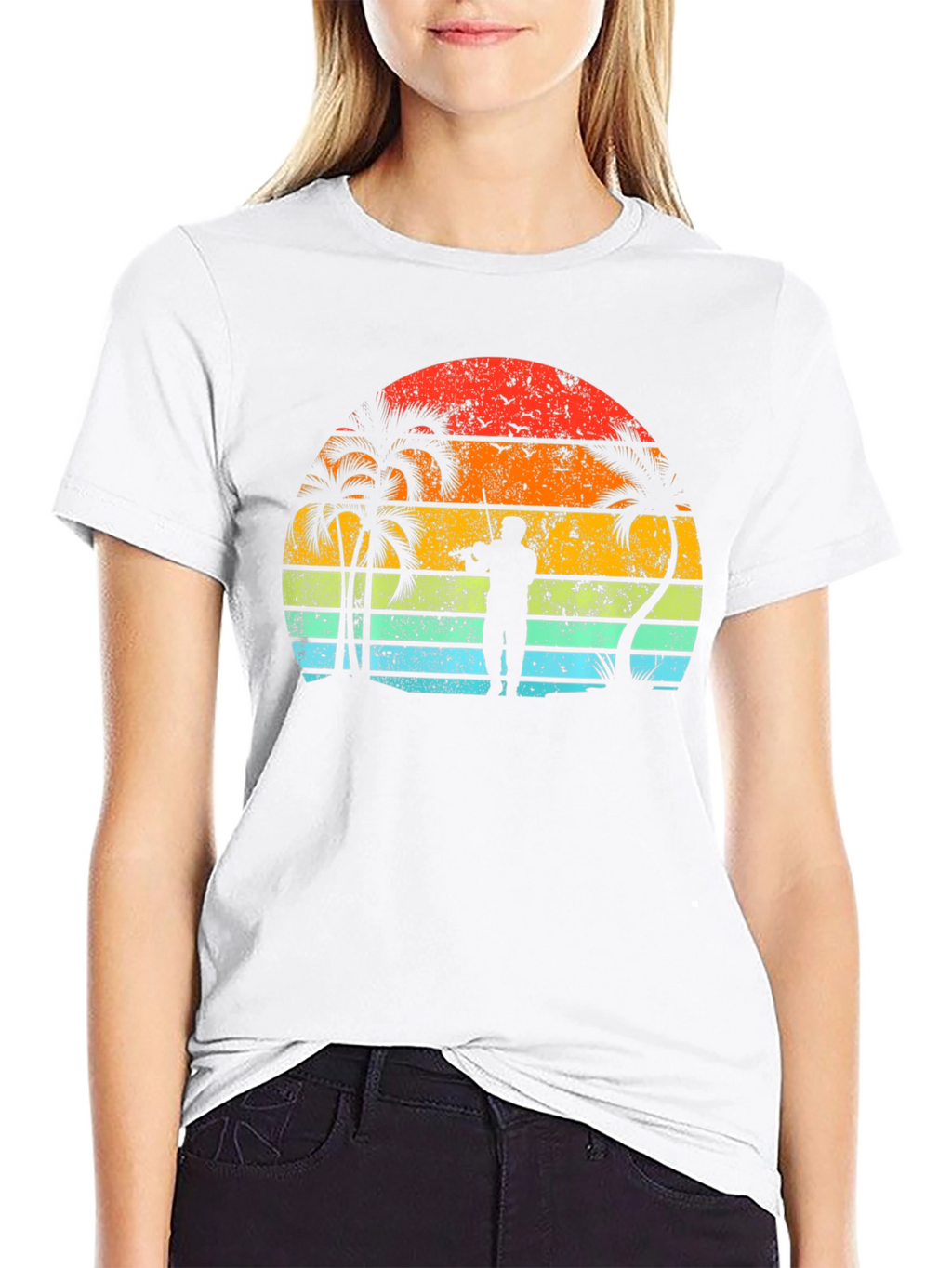 Sunset Musician Black T-Shirt