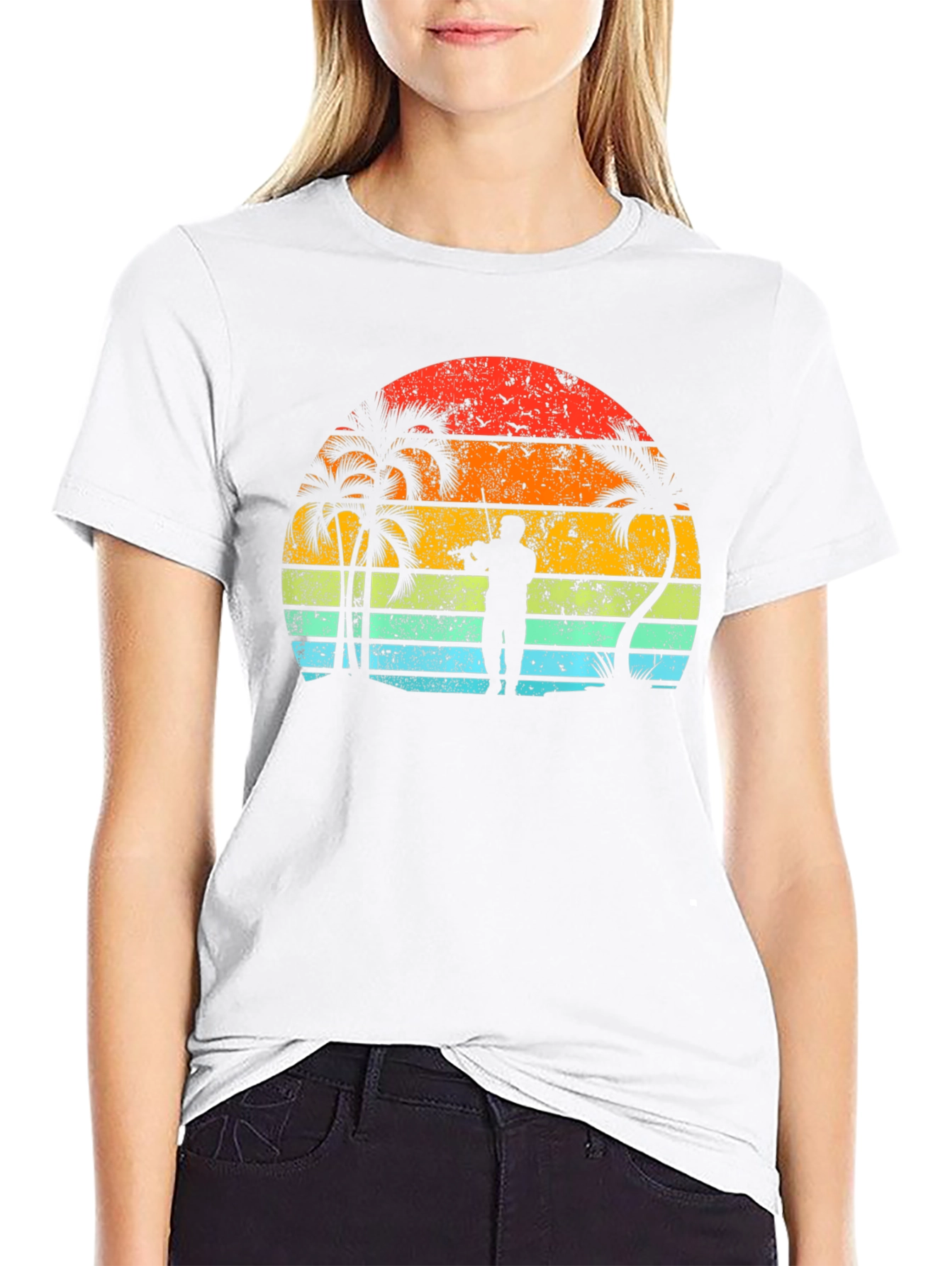 Sunset Musician Black T-Shirt