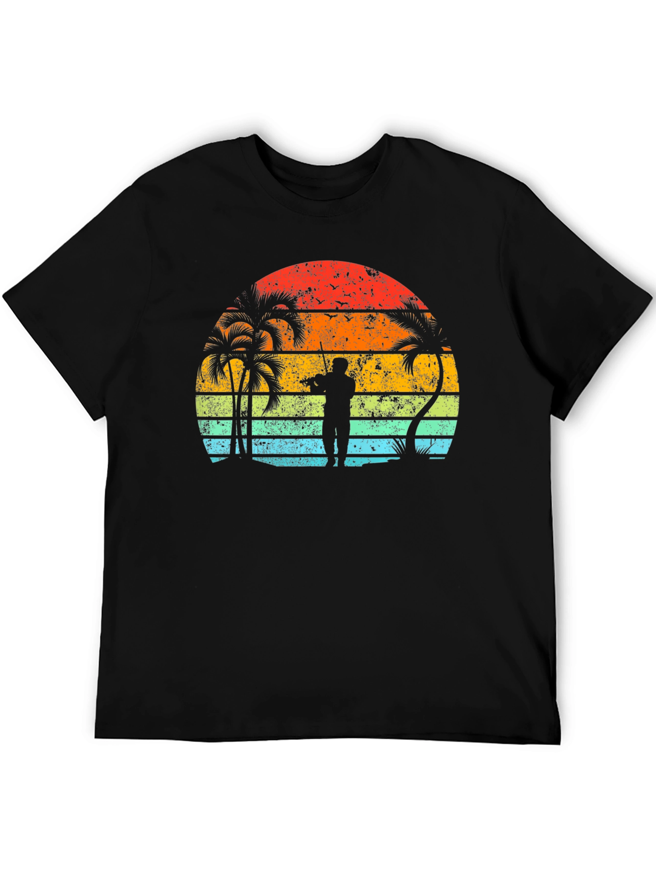 Sunset Musician Black T-Shirt
