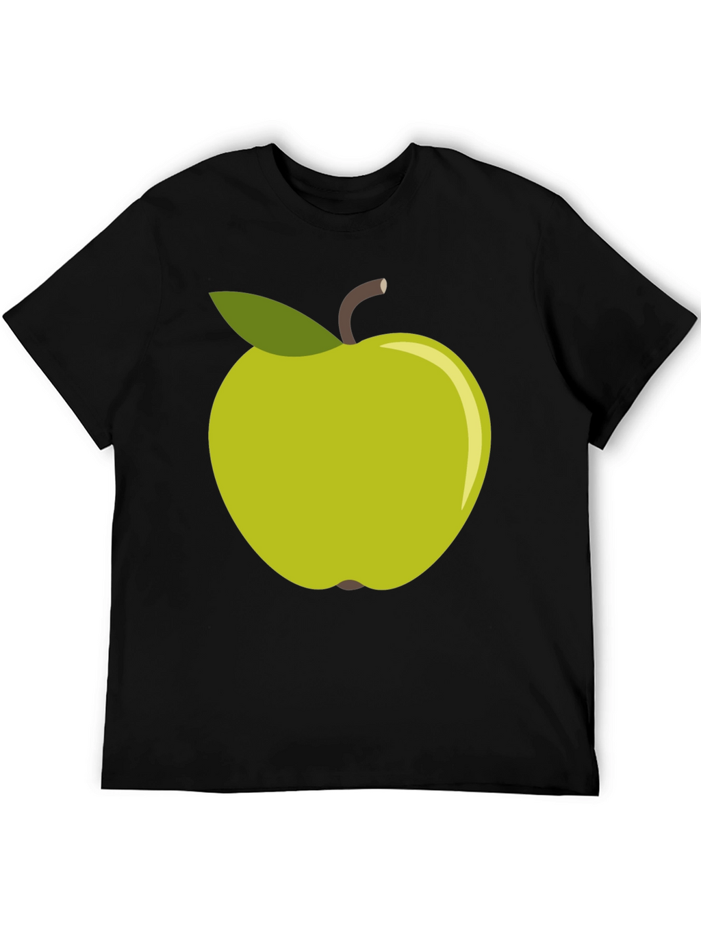 Green Apple Graphic Tee - Casual Cotton T-Shirt