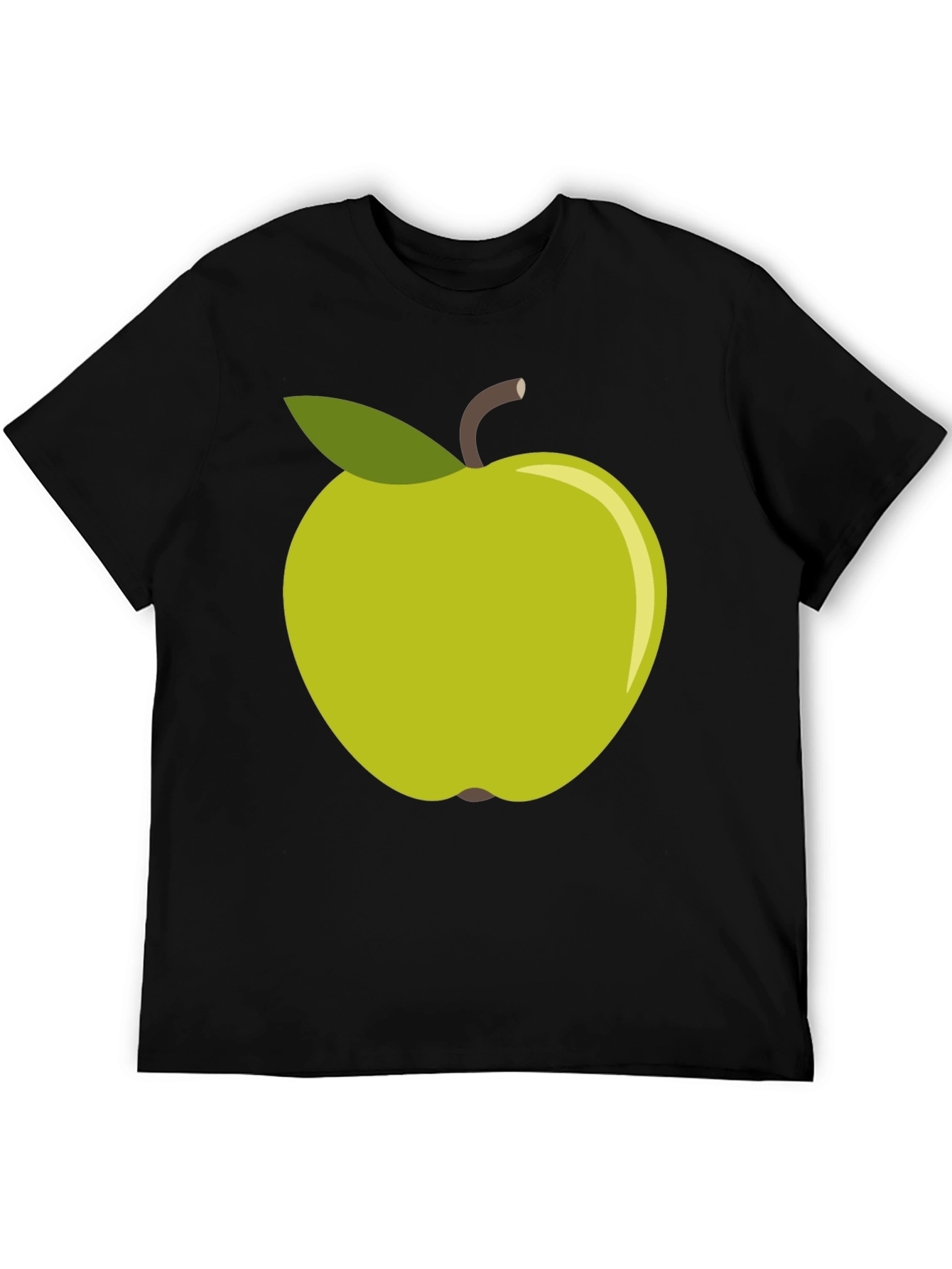 Green Apple Graphic Tee - Casual Cotton T-Shirt