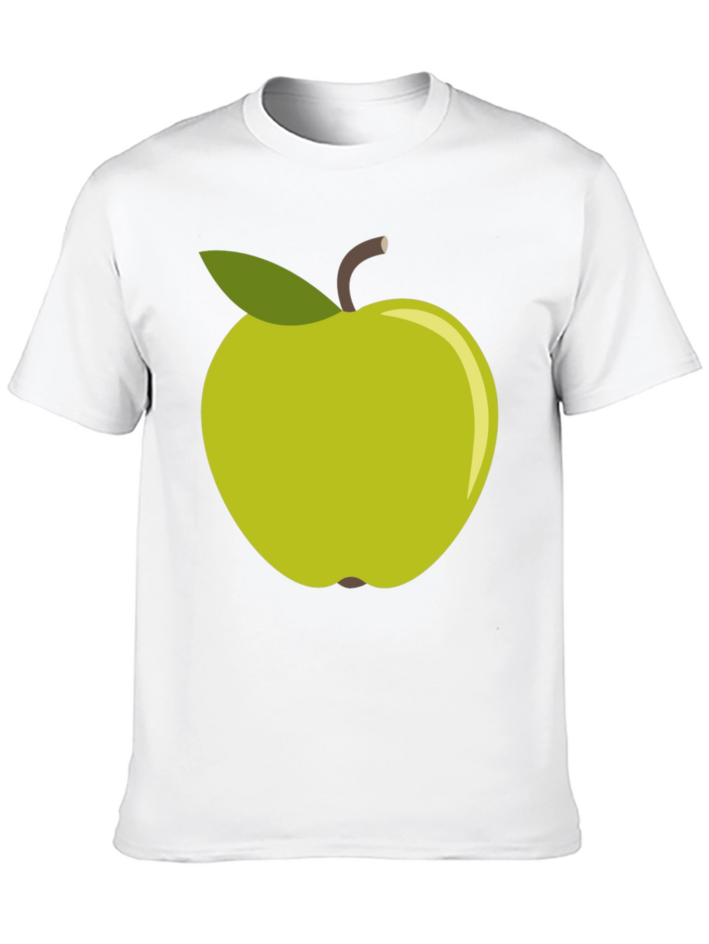 Green Apple Graphic Tee - Casual Cotton T-Shirt