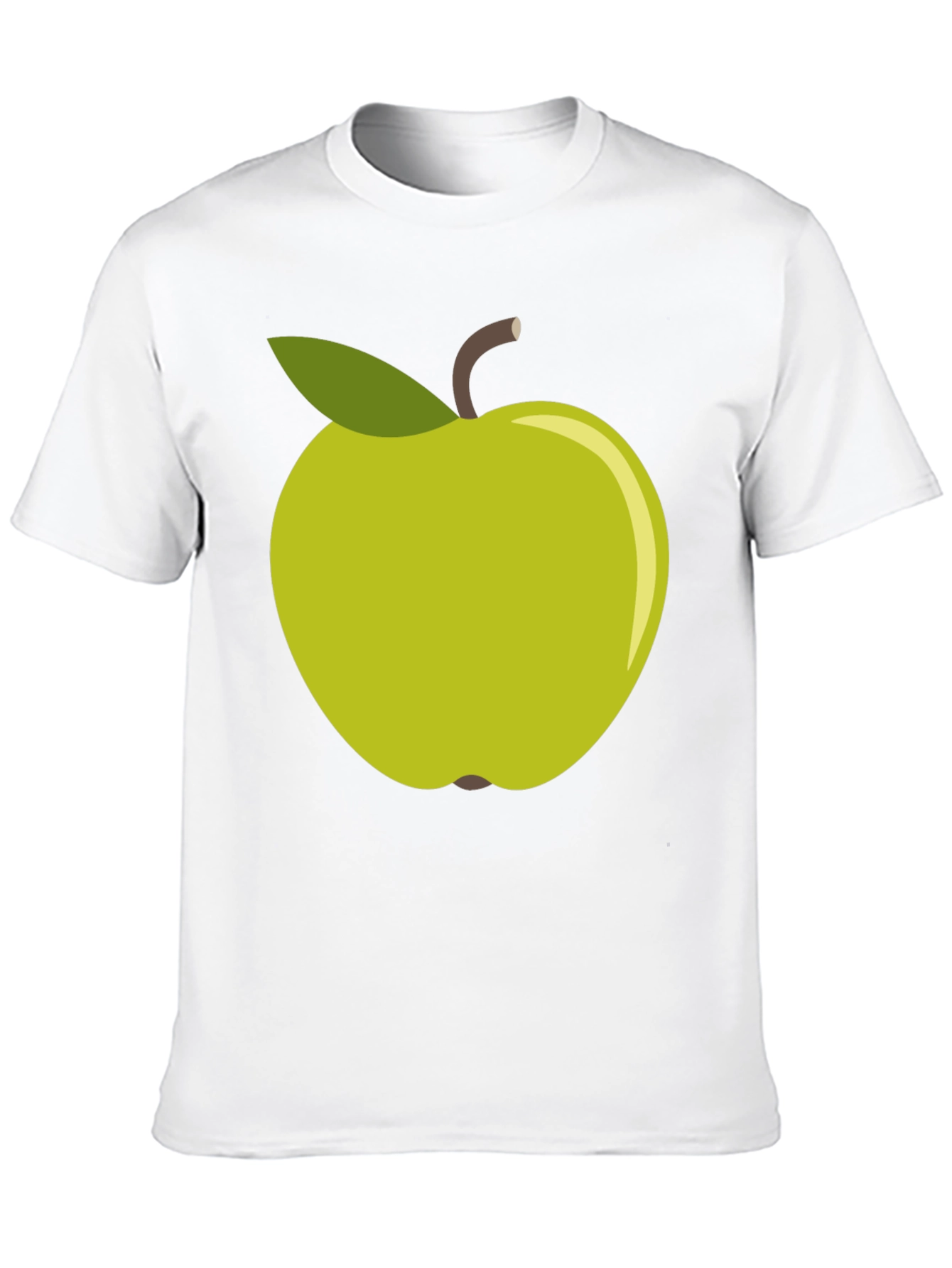 Green Apple Graphic Tee - Casual Cotton T-Shirt