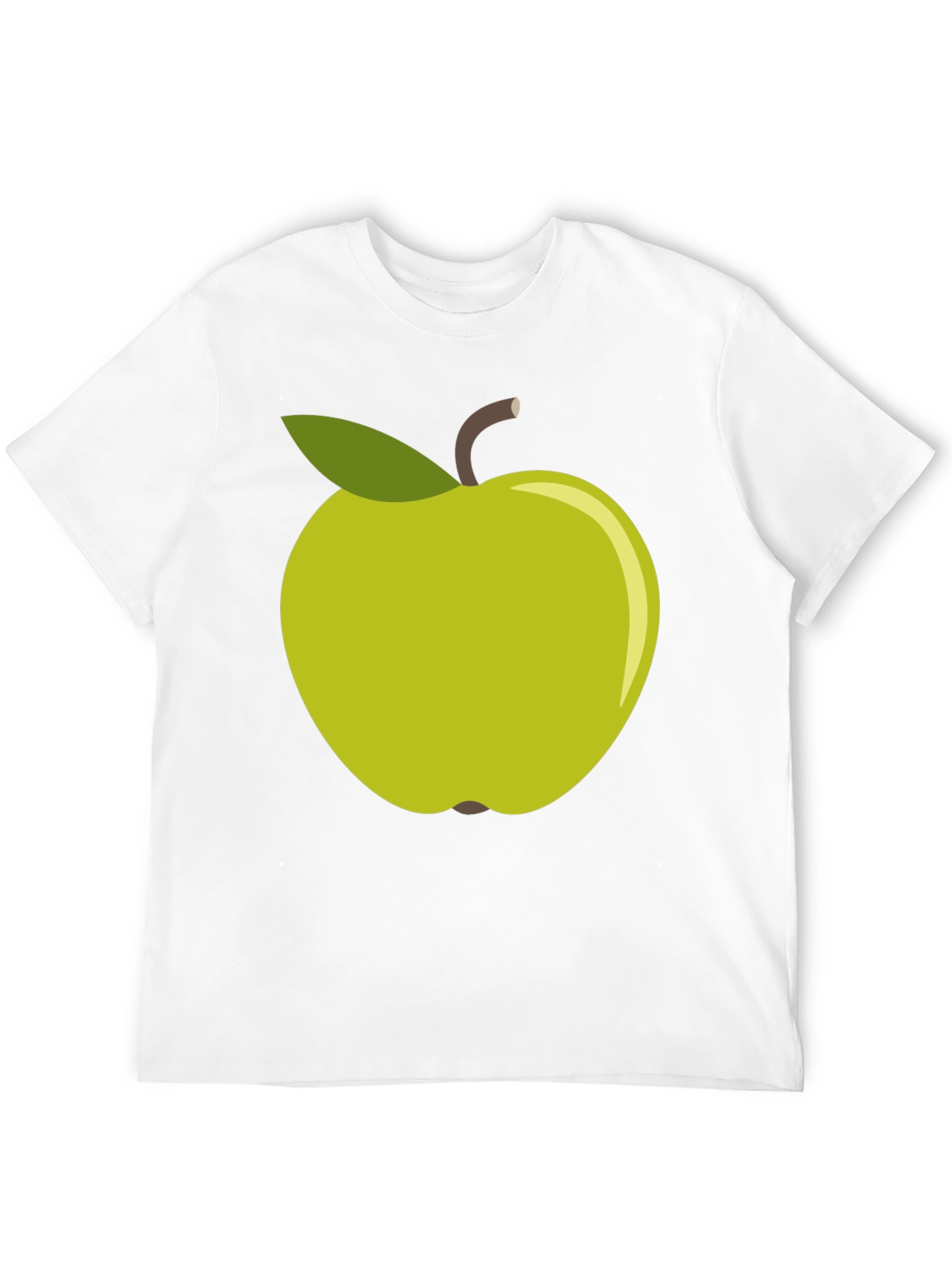 Green Apple Graphic Tee - Casual Cotton T-Shirt