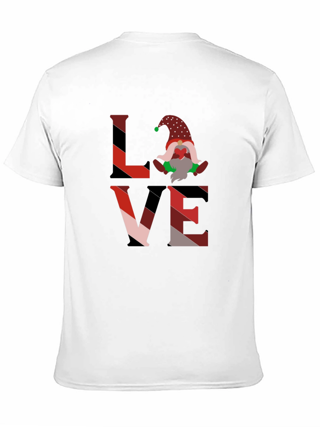 Love Gnome Graphic T-Shirt - Festive Holiday Wear
