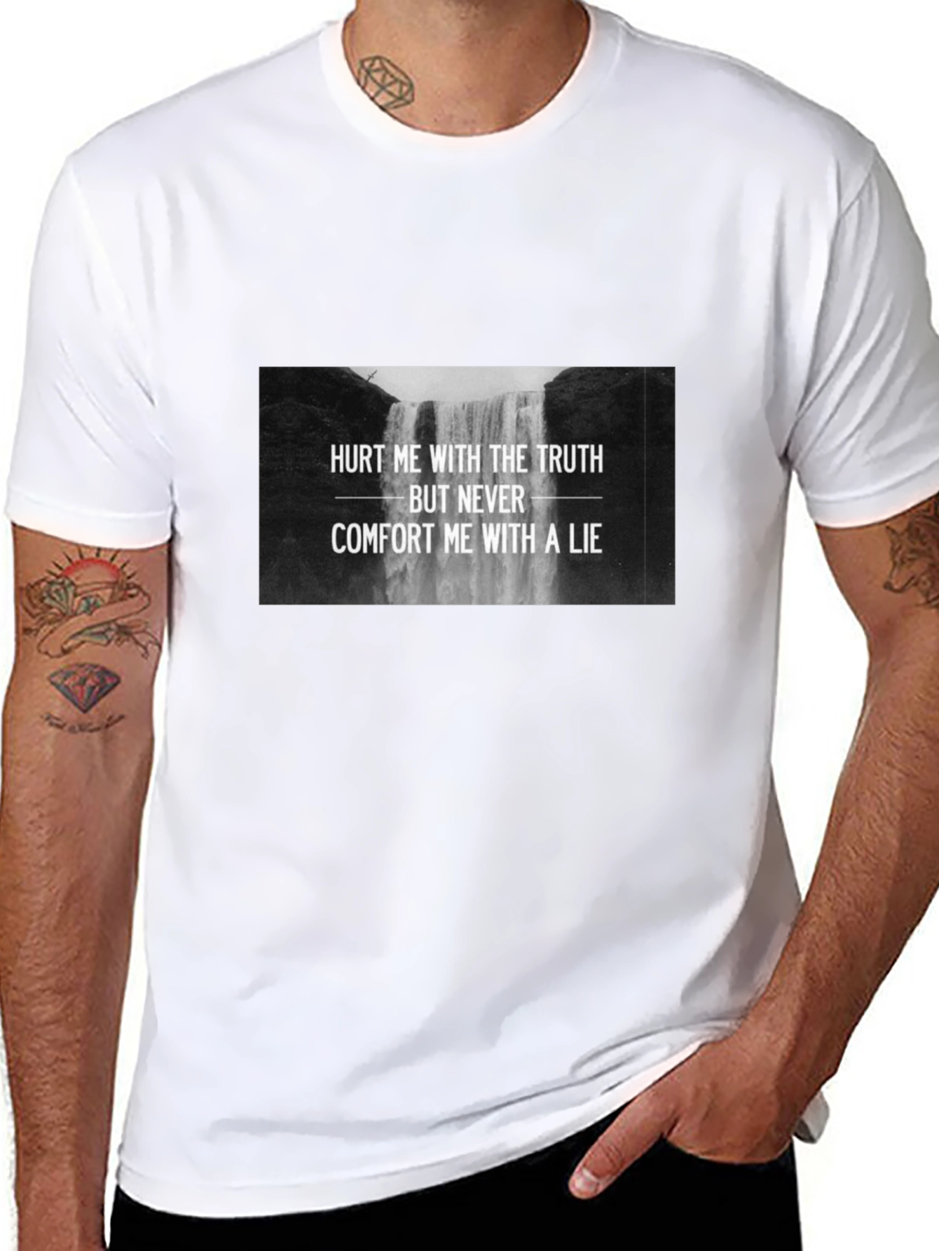 Truth Hurts Black Graphic Tee