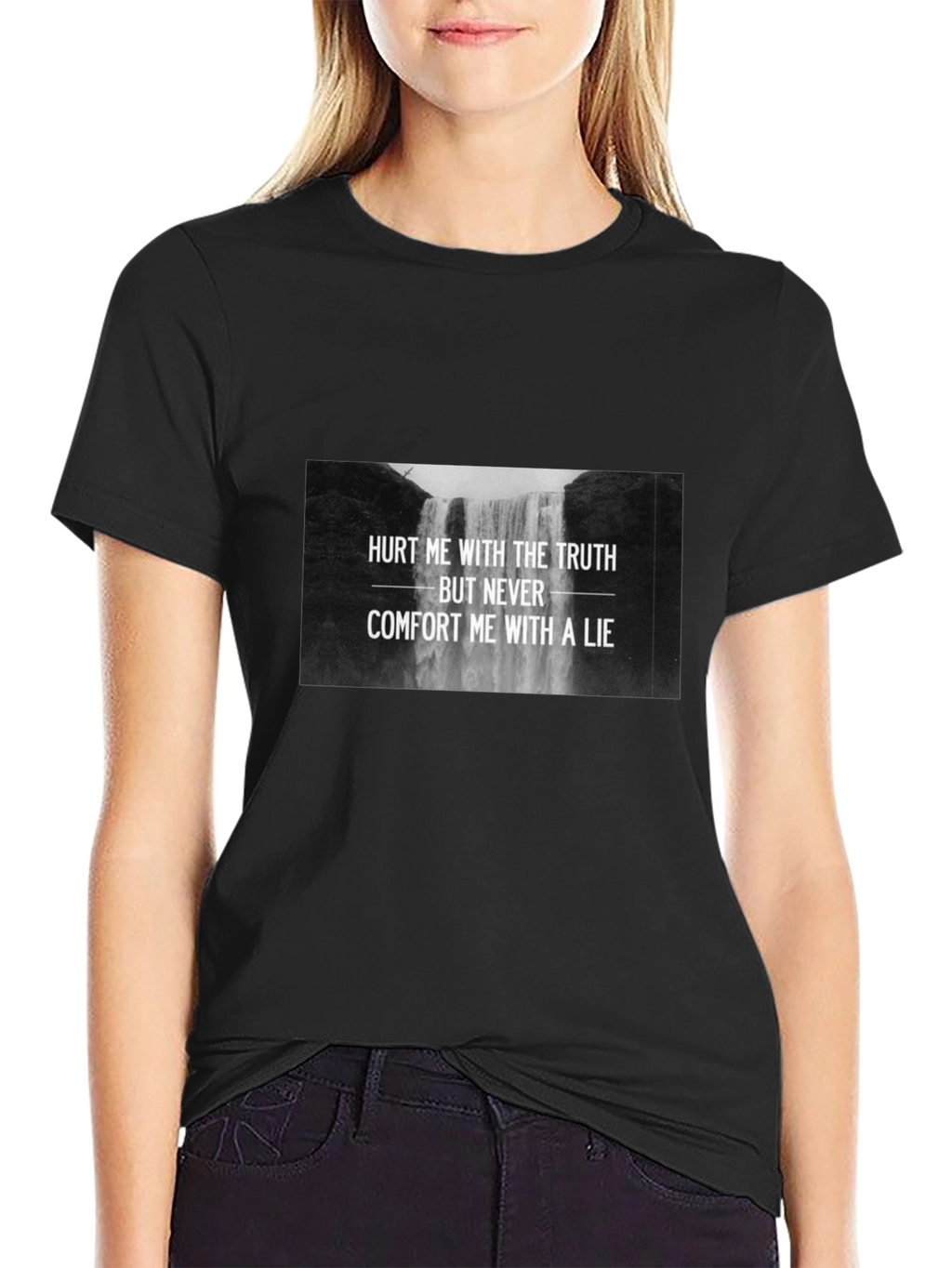 Truth Hurts Black Graphic Tee