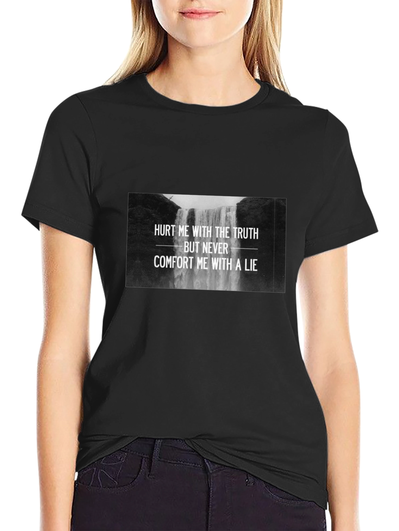 Truth Hurts Black Graphic Tee