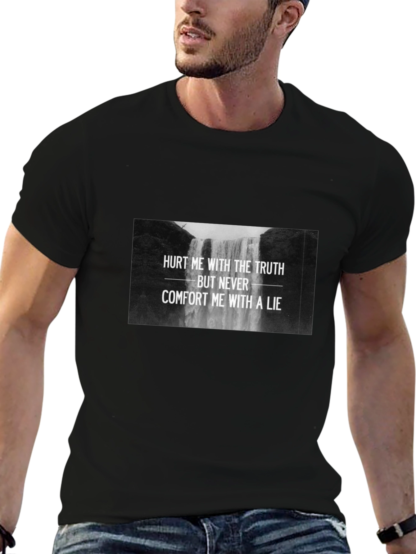 Truth Hurts Black Graphic Tee