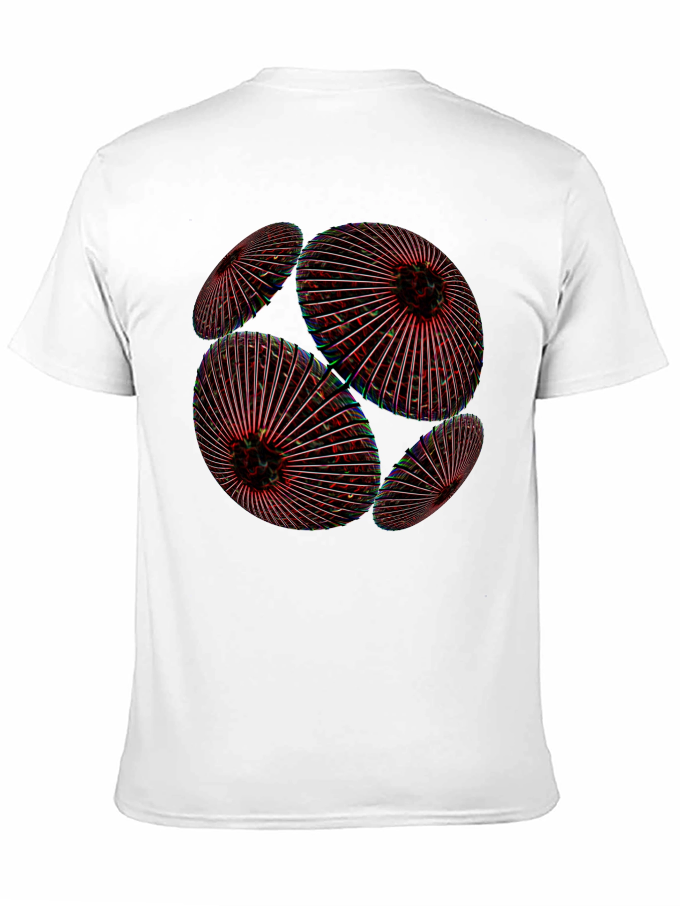 Abstract Geometric Orb Black T-Shirt