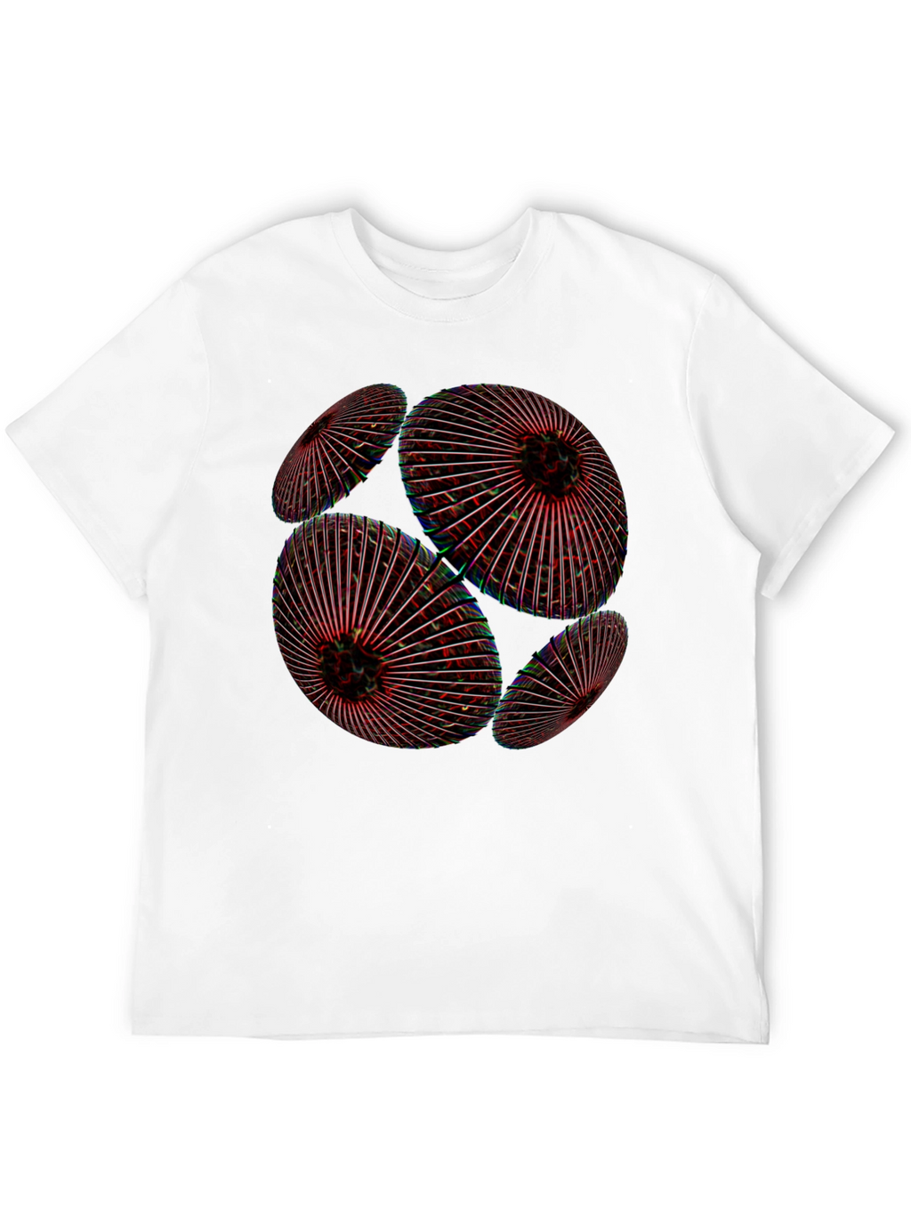 Abstract Geometric Orb Black T-Shirt