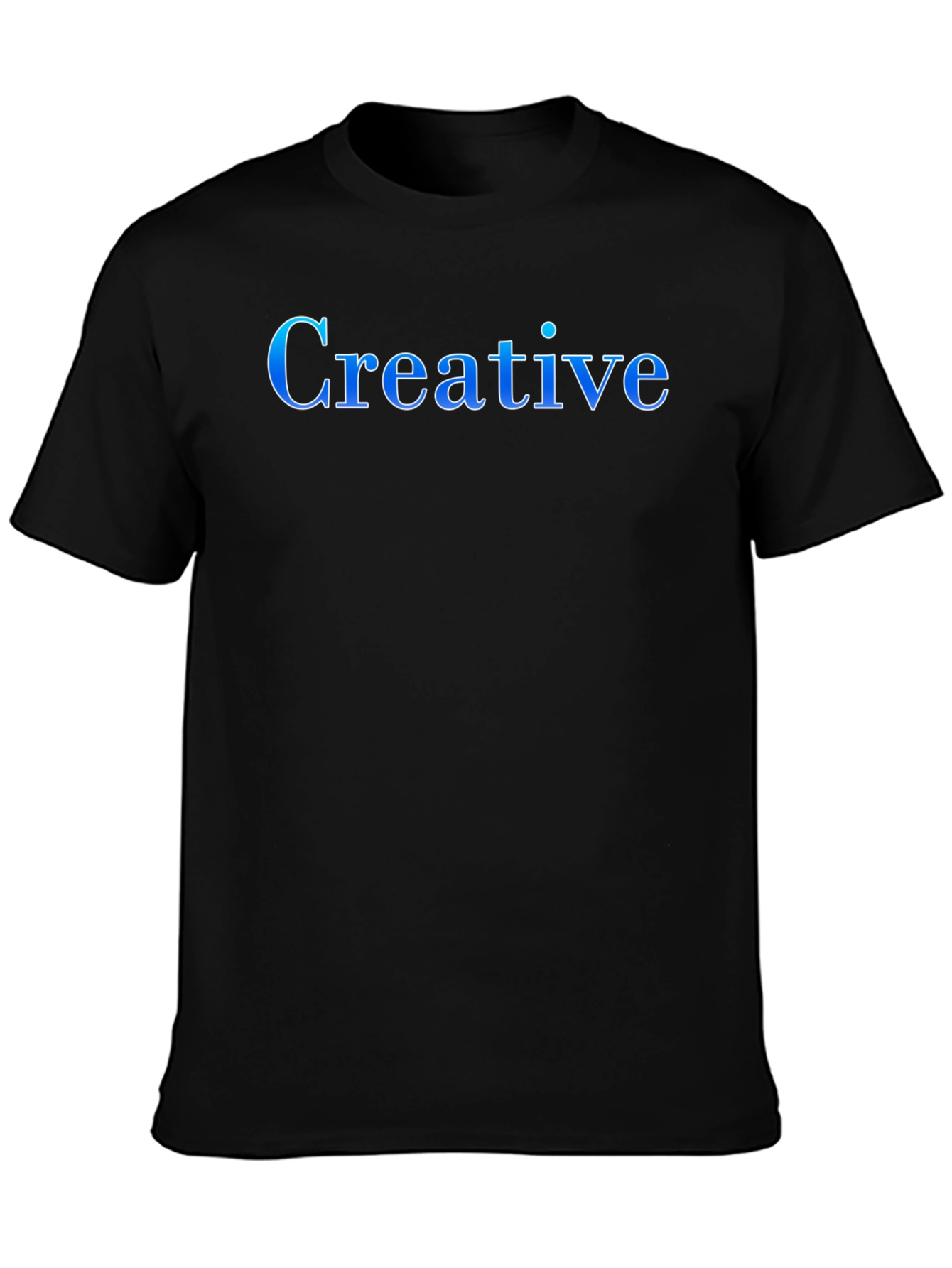 Creative Black T-Shirt for Men