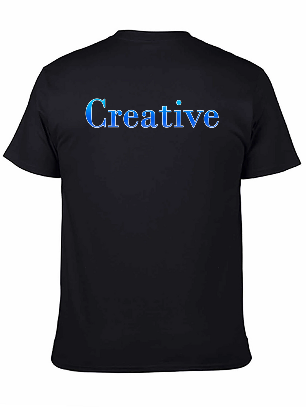 Creative Black T-Shirt for Men