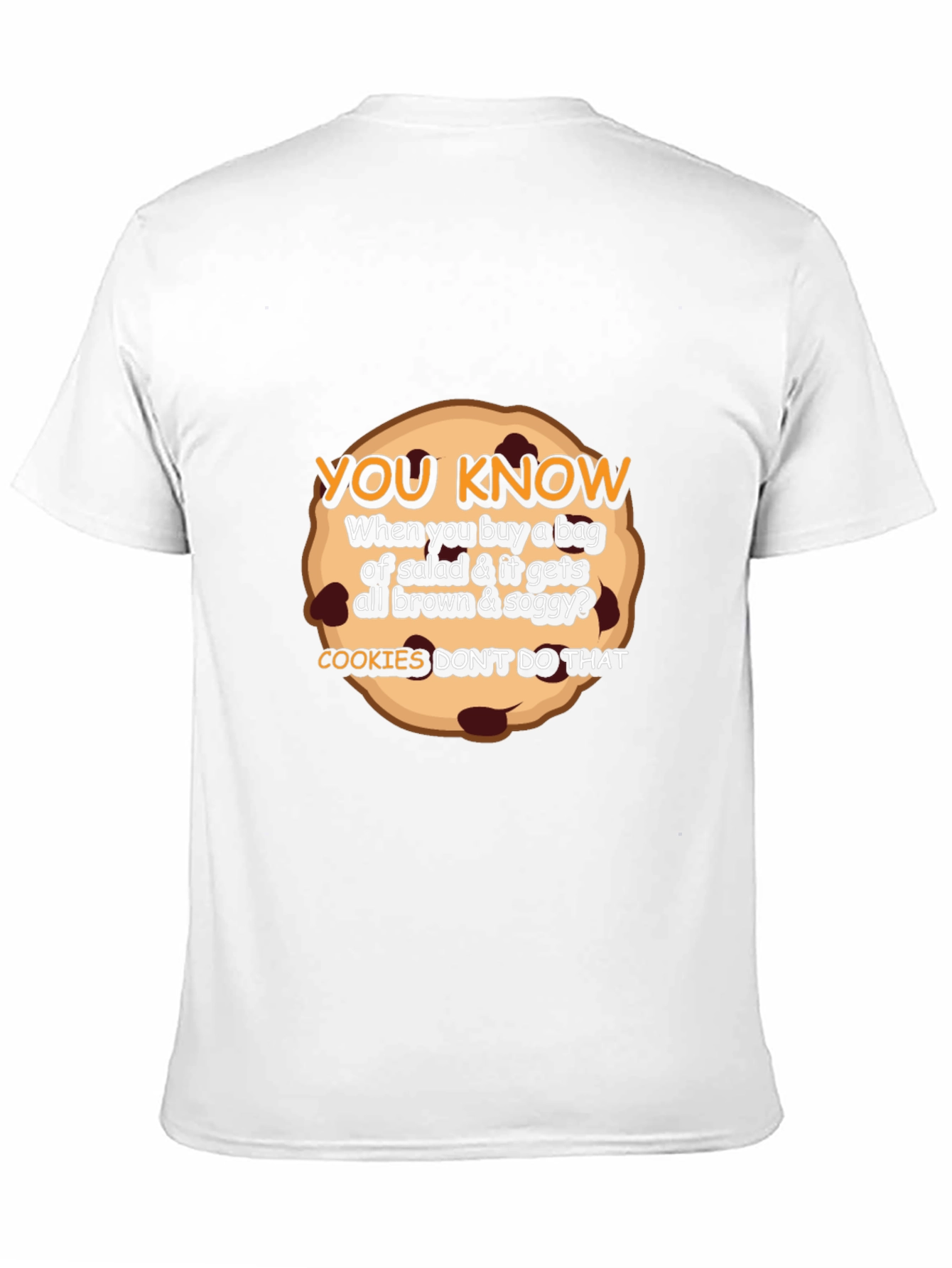 Cookie vs Salad T-Shirt Funny Foodie Tee