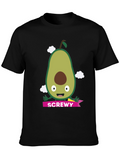 Screw-y Avocado Graphic Tee - Funny Pun T-Shirt