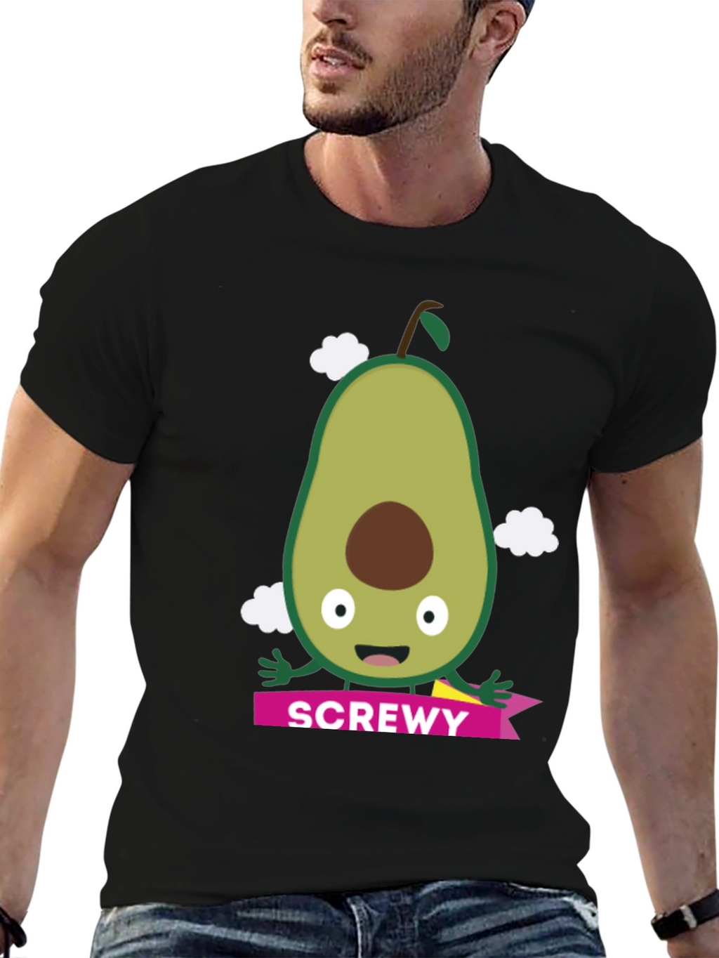 Screw-y Avocado Graphic Tee - Funny Pun T-Shirt