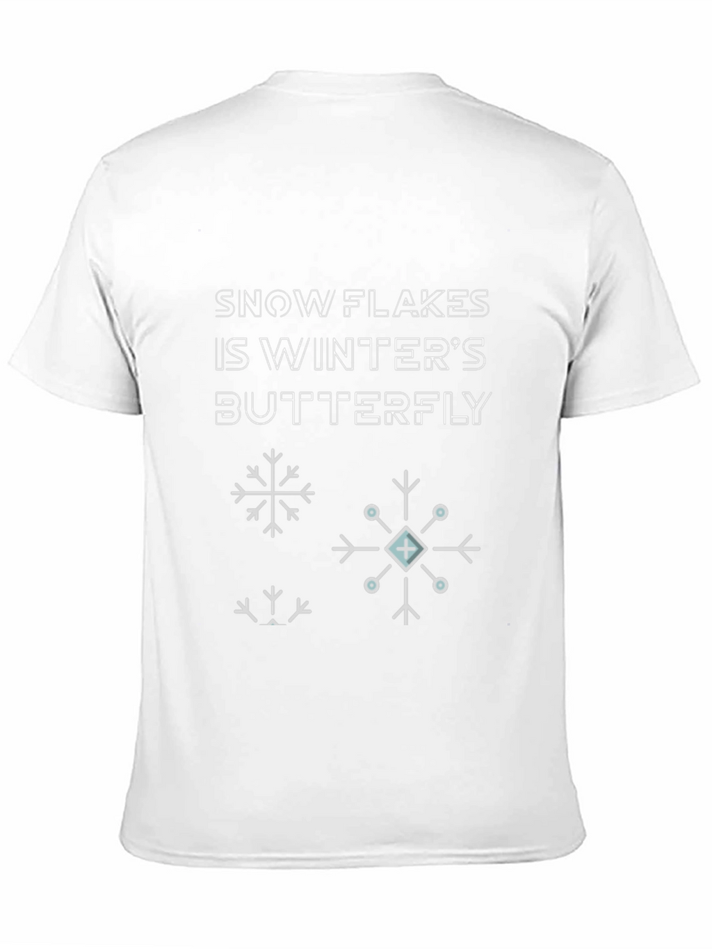 Snowflake Winter Butterfly Graphic Tee