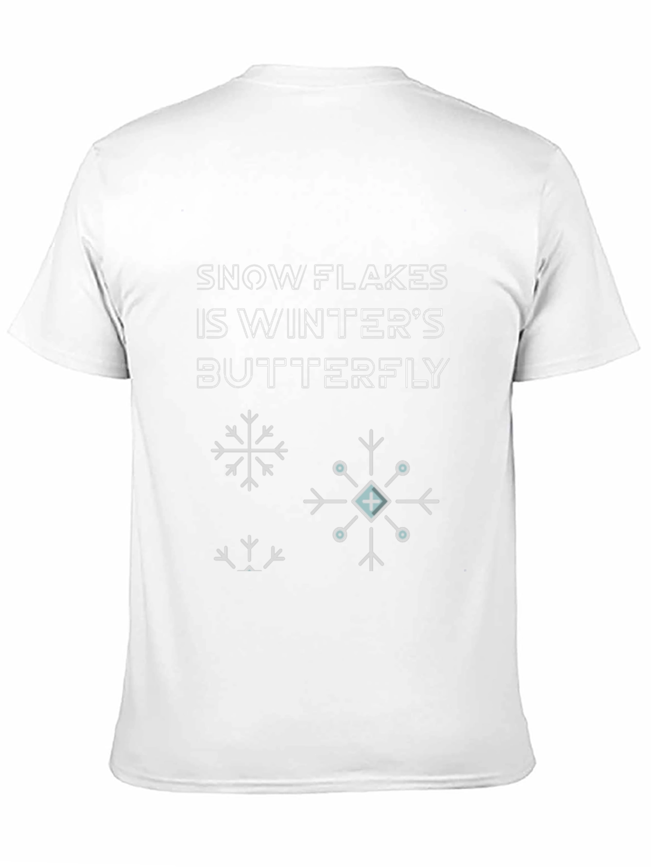 Snowflake Winter Butterfly Graphic Tee