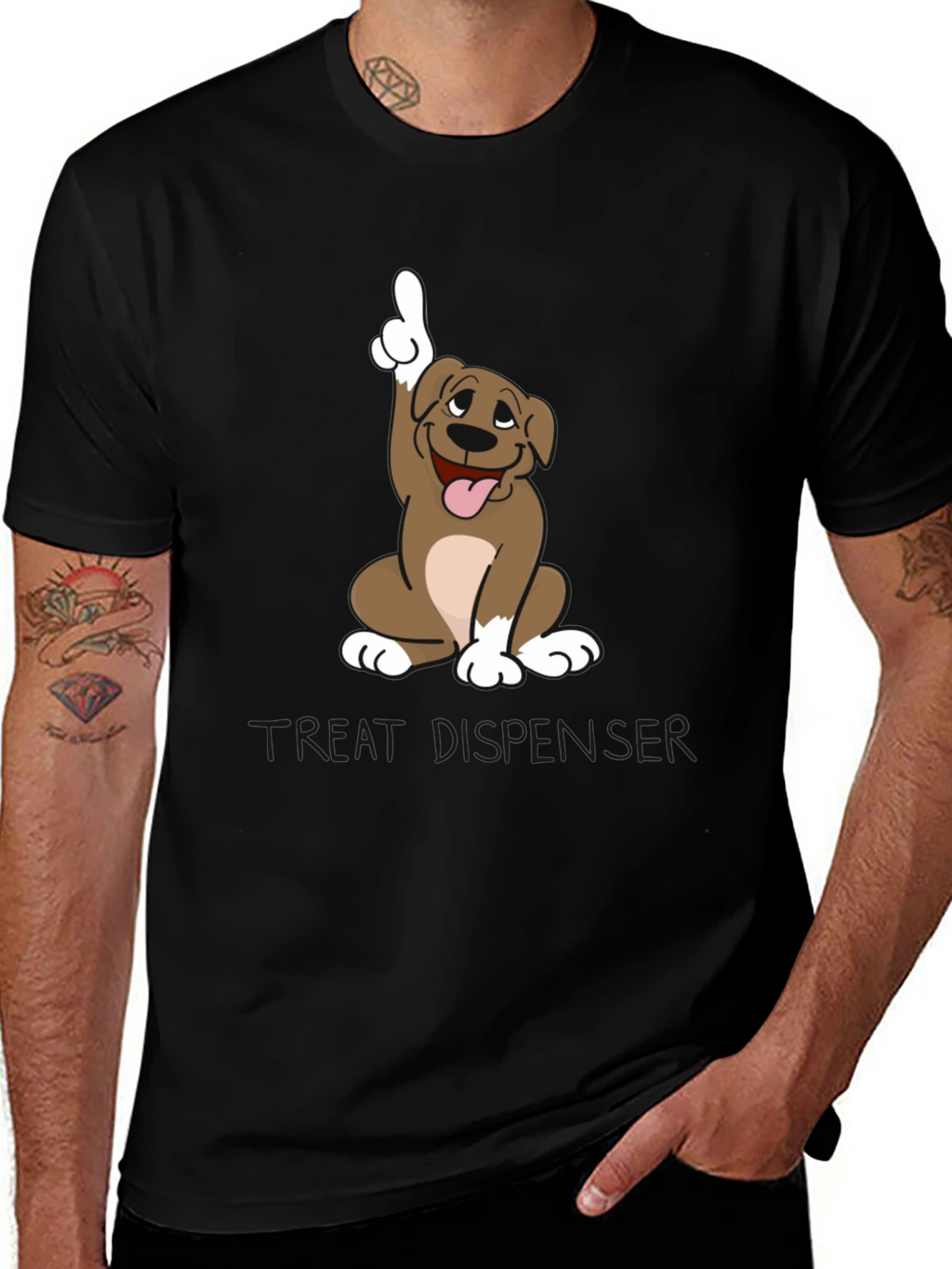 Funny Dog Cartoon Graphic Tee