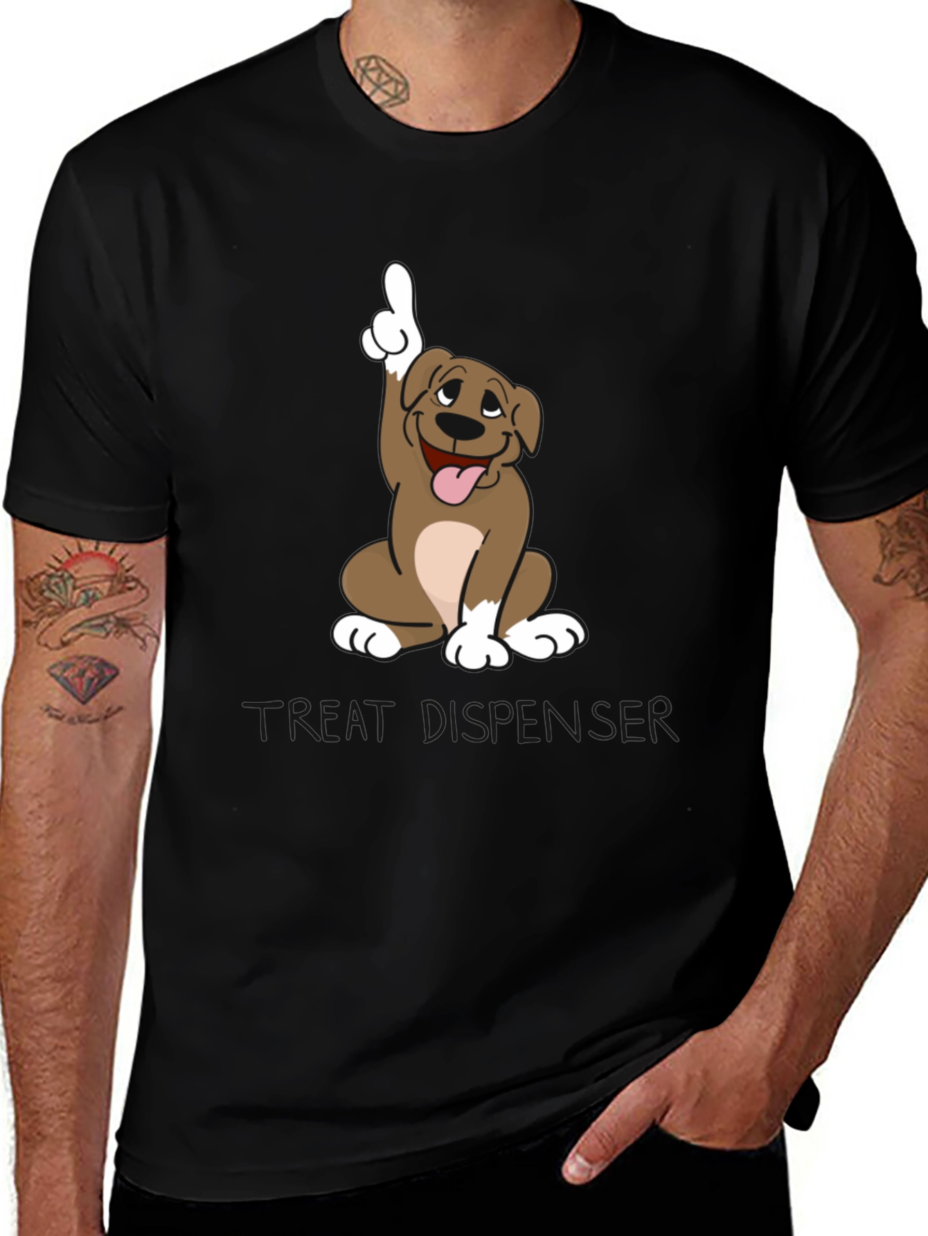 Funny Dog Cartoon Graphic Tee